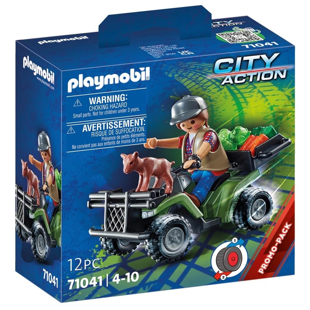Playmobil 71041 City Action Farm Quad, Green