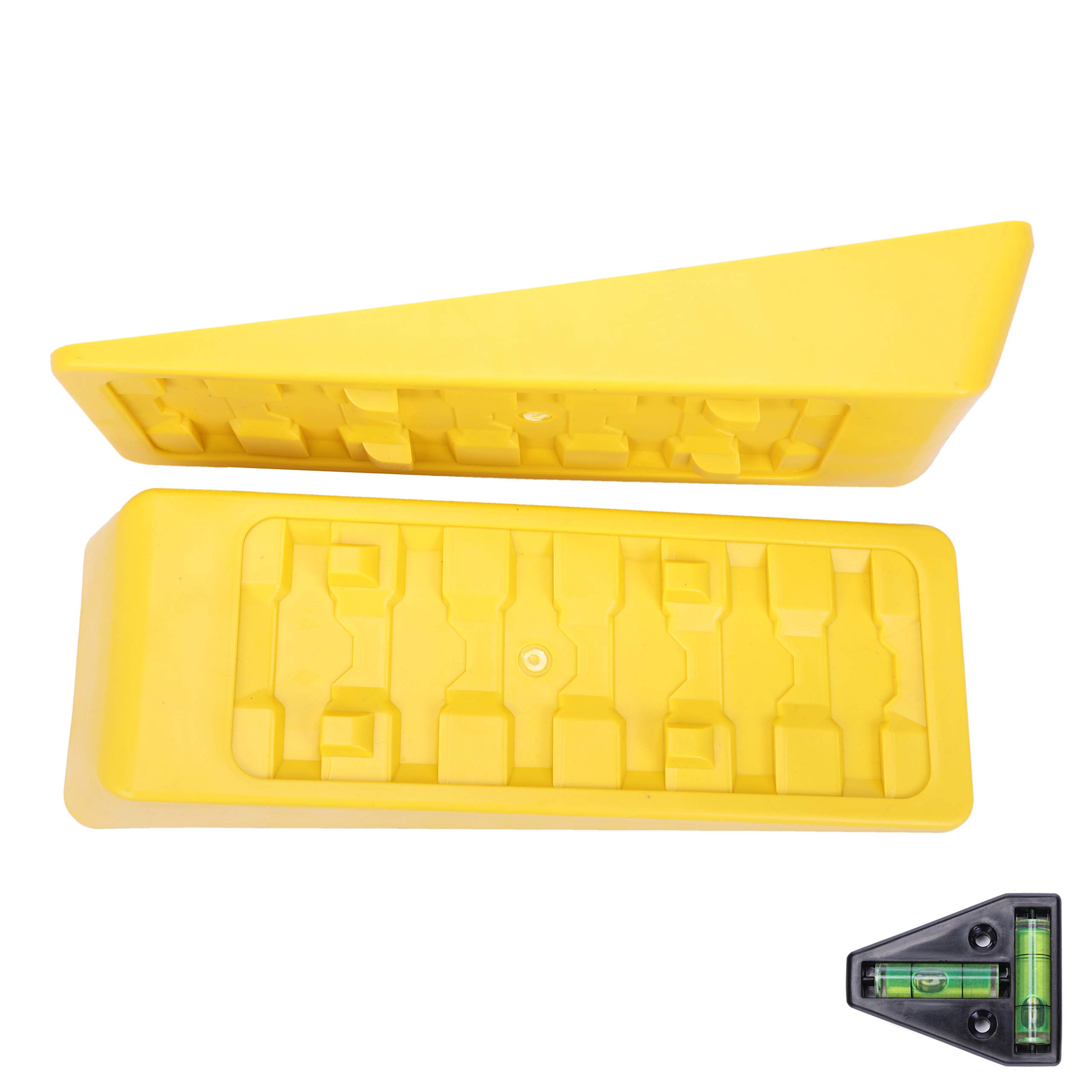 Homeon Wheels RV Leveling Blocks Wheel Chocks Trailer Leveler Blocks