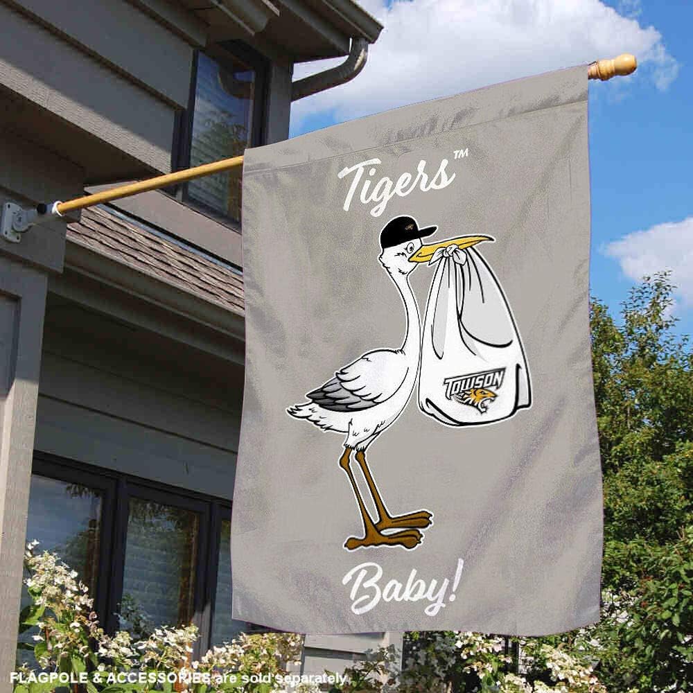Towson Tigers New Baby Gift Banner Flag