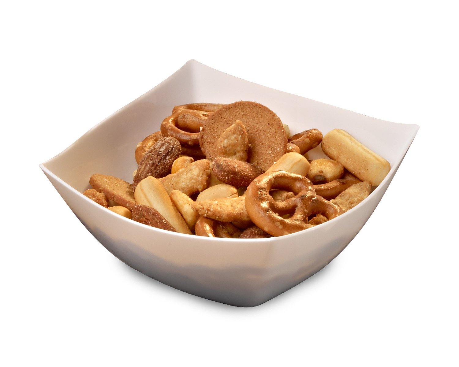 EMI Yoshi Squares 8oz Snack Bowls, 8 oz, clear