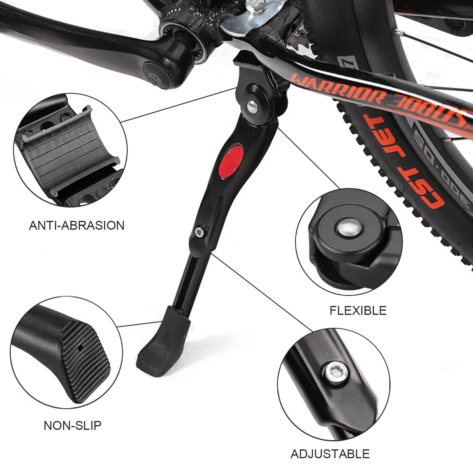★自転車キックスタンド調節可能なユニバーサル自転車スタンドサポート Amazon.co.jp: 調節可能な自転車キックスタンド 自転車