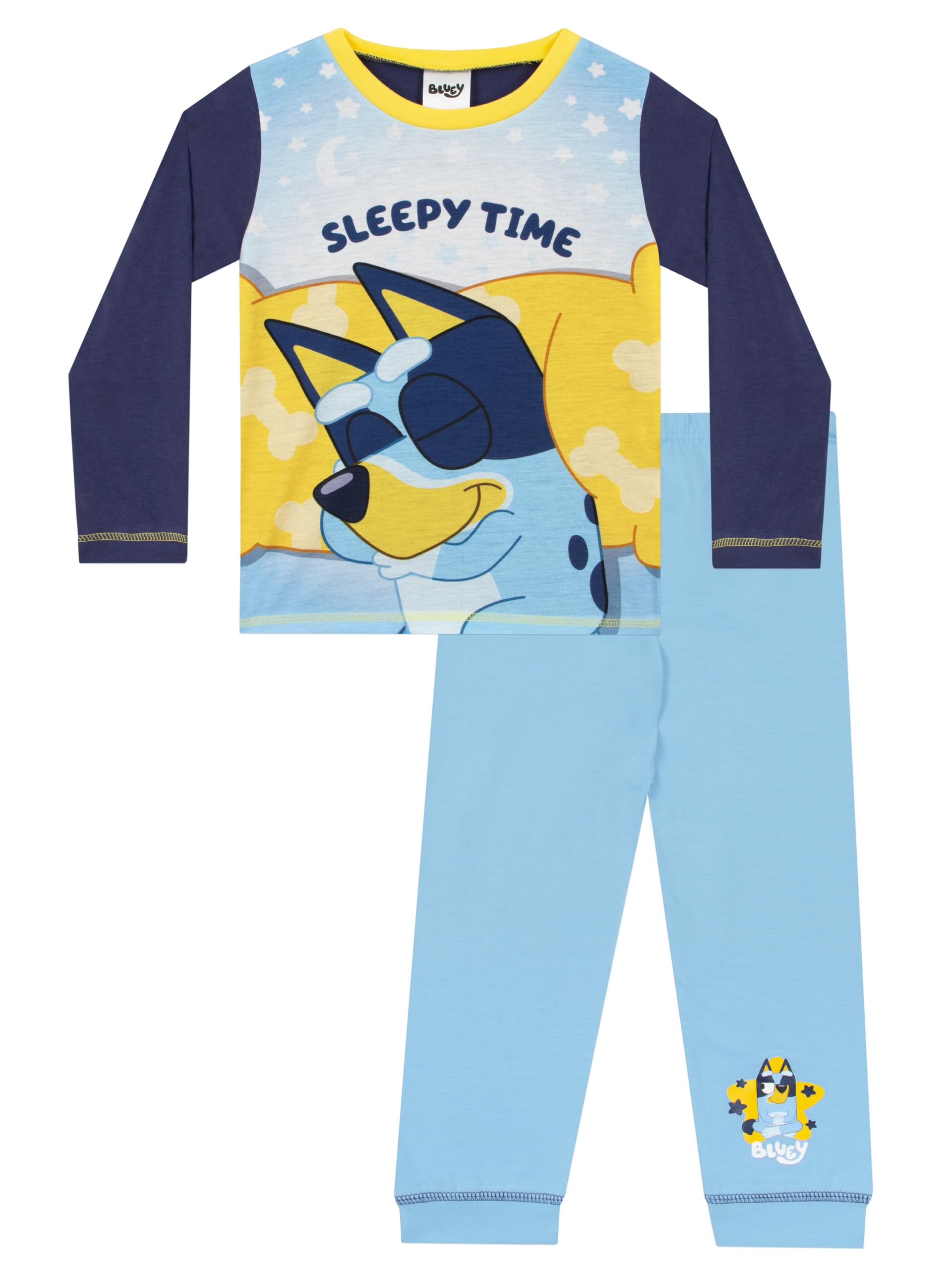 Bluey Boys Blue Y Pyjamas | Long Sleeve Pjs | Toddler Pyjamas | 2-3 Years