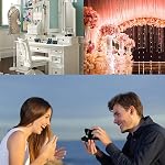 Ring Box with LED Light Jewelry Display Gift Box for Proposal,Engagement, Wedding