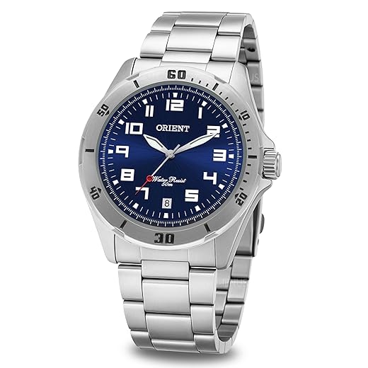 Relógio Orient Masculino Analógico Prateado MGSS1155A