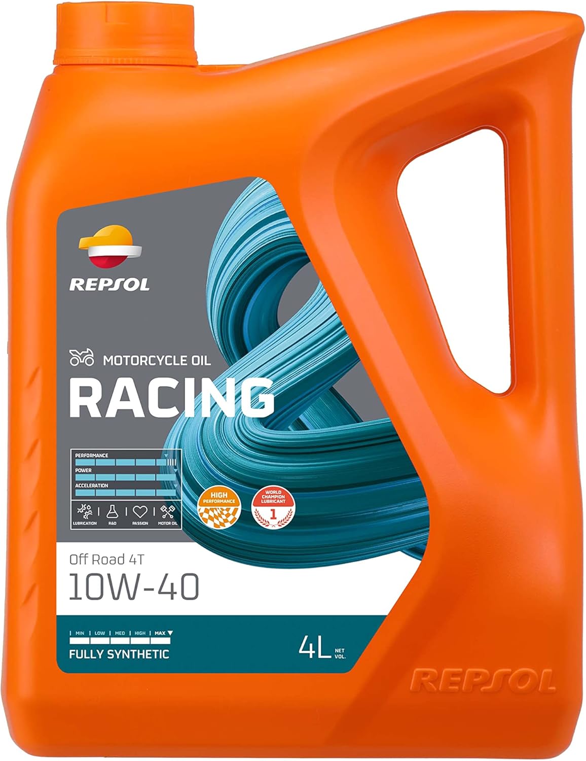 REPSOL Moto Off Road 4T 10W-40 Aceite De Motor Para Moto, 4L
