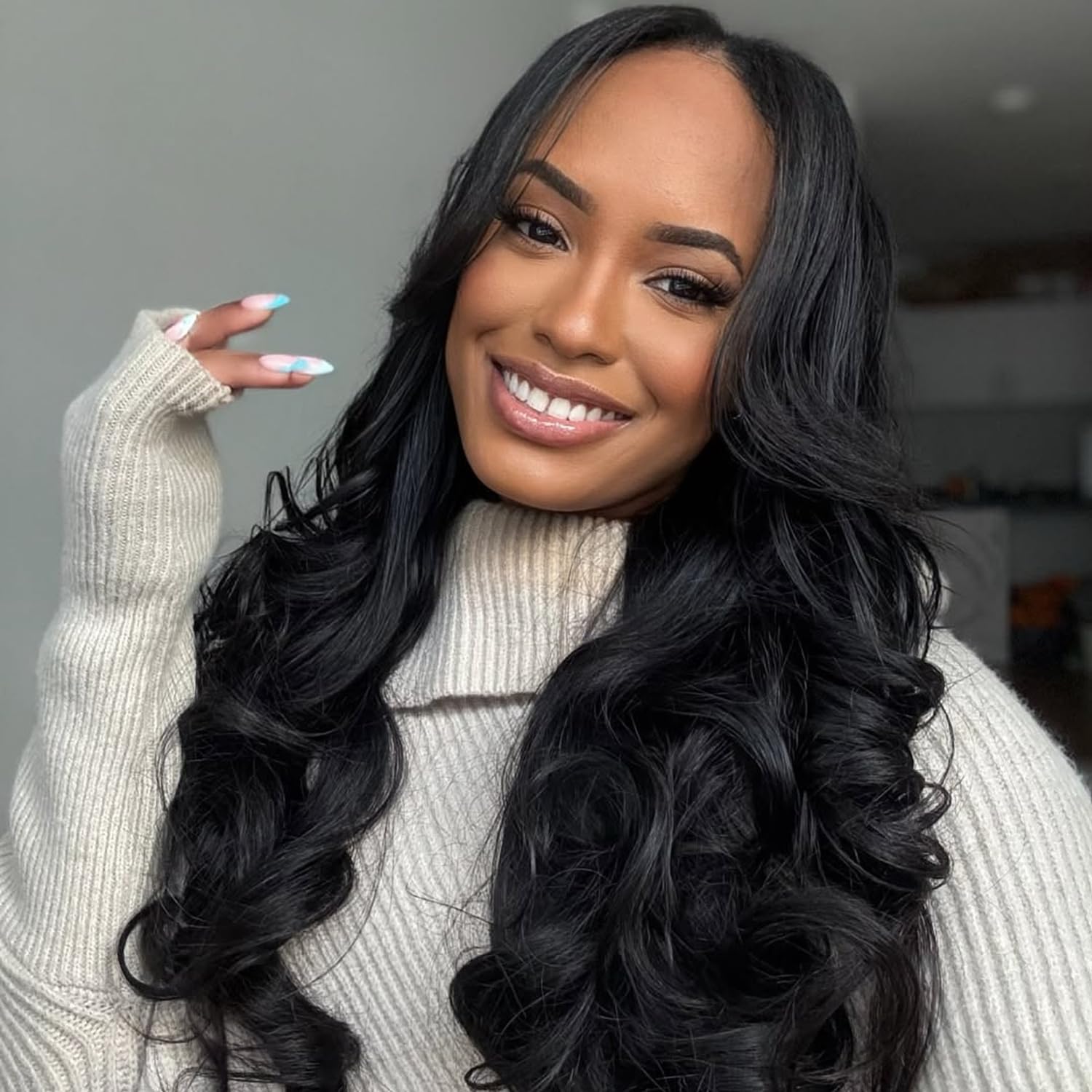 250 Density HD Lace Front Wigs Human Hair wear and go glueless wigs human hair Pre Plucked Body Wave 28 Inch HD Lace Closure Human Hair Wigs for Black Women 7x6 Lace Closure wig