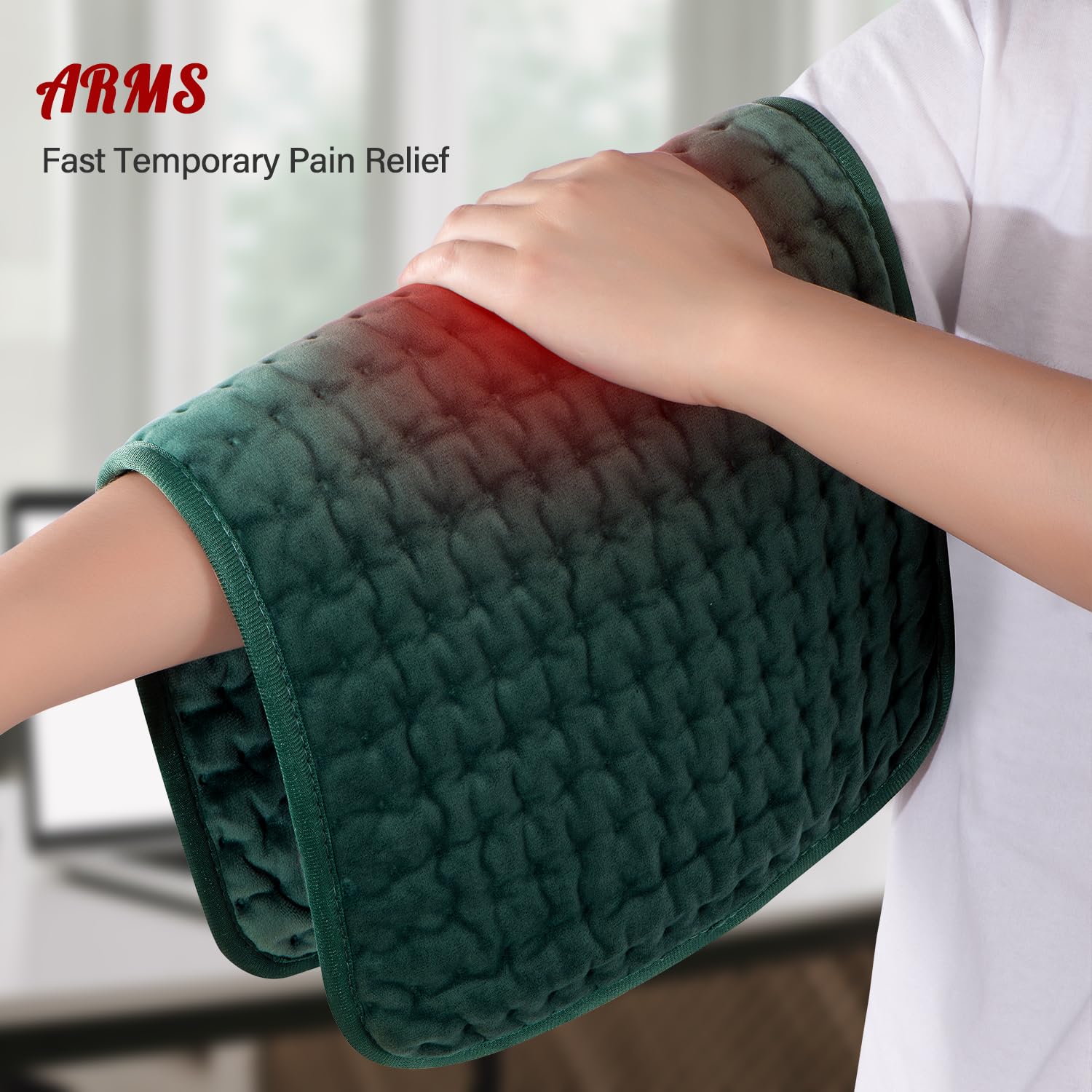 Almohadilla térmica para regalo de Navidad para mujeres, mamá, hombres y papá, almohadillas térmicas para calambres menstruales, alivio del dolor de espalda, cuello, hombros, rodilla, 6 ajustes de
