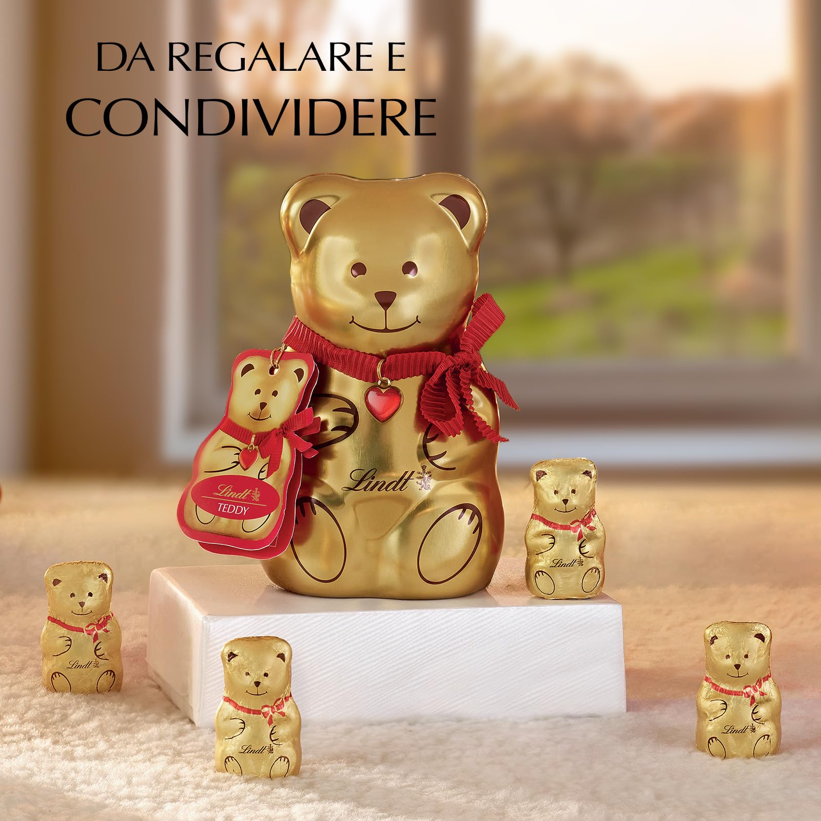 Lindt Latta Orsetto, Latta con Orsetti di goloso cioccolato al latte Lindt, Formato 70g
