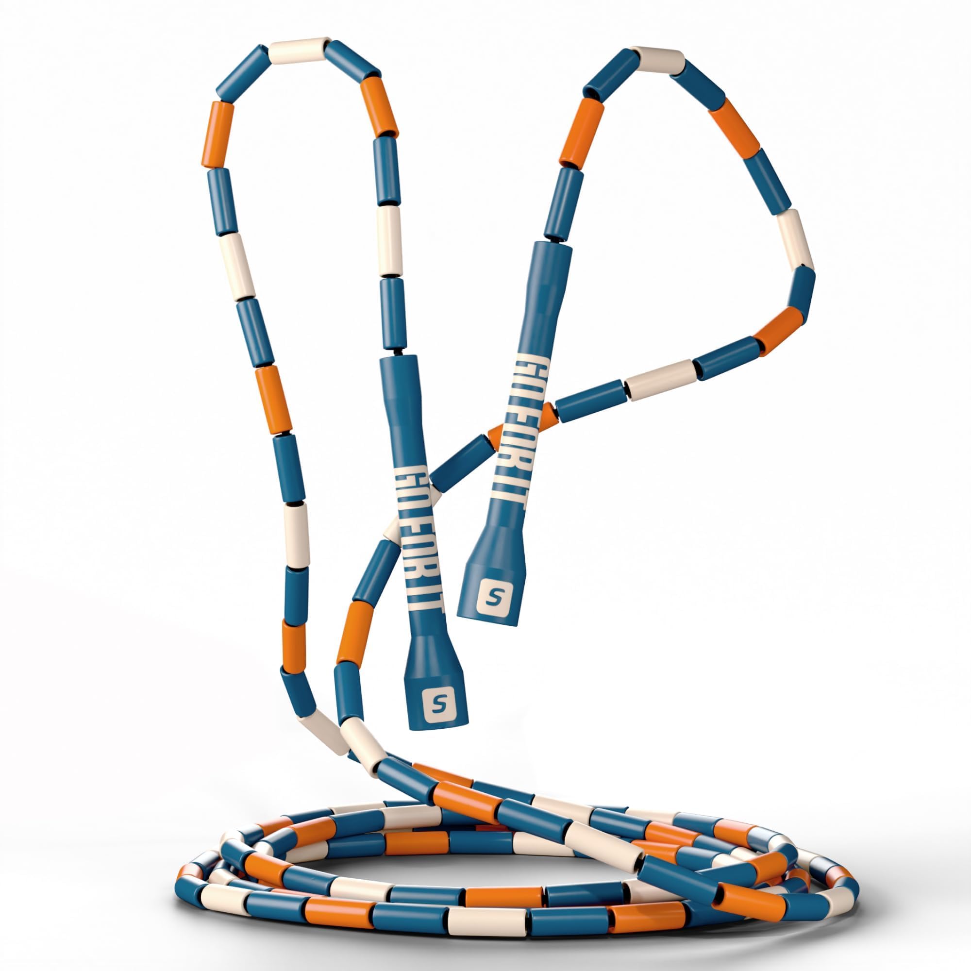 Sportbit Elite Beaded Jump Rope – Adjustable for Kids & Adults, Durable Fitness Skipping Rope for Cardio, Gym, Home & Outdoor Workouts