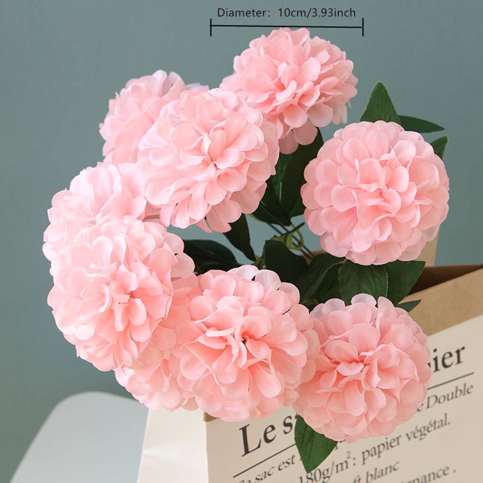 Set Di 55 Fiori Artificiali Realistici: Crisantemi, Ortensie E Foglie Verdi Per Composizioni Fai-da-te, Matrimoni E Decorazioni Casa