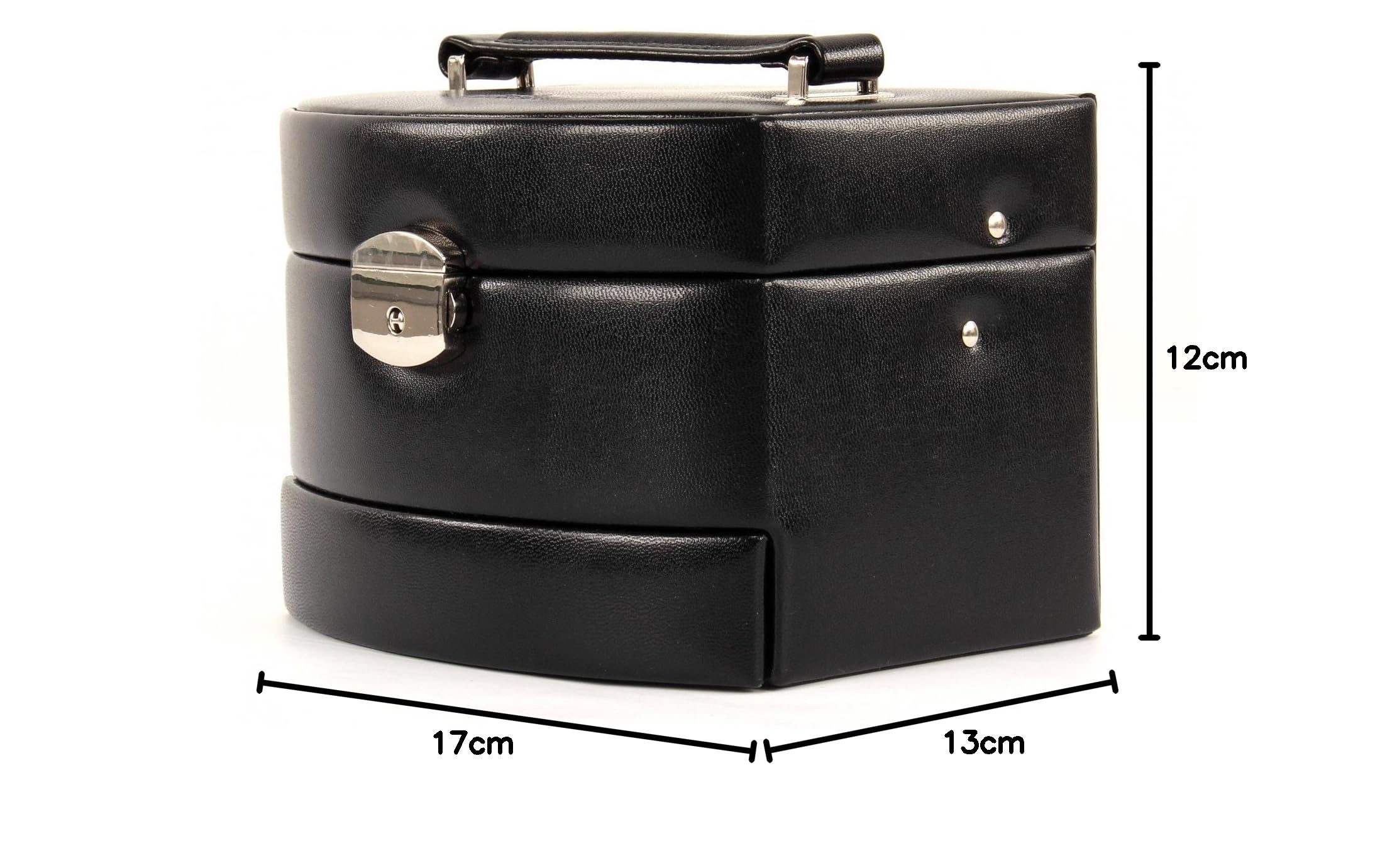 Windrose Merino Moda Jewellery Box Automatic Black