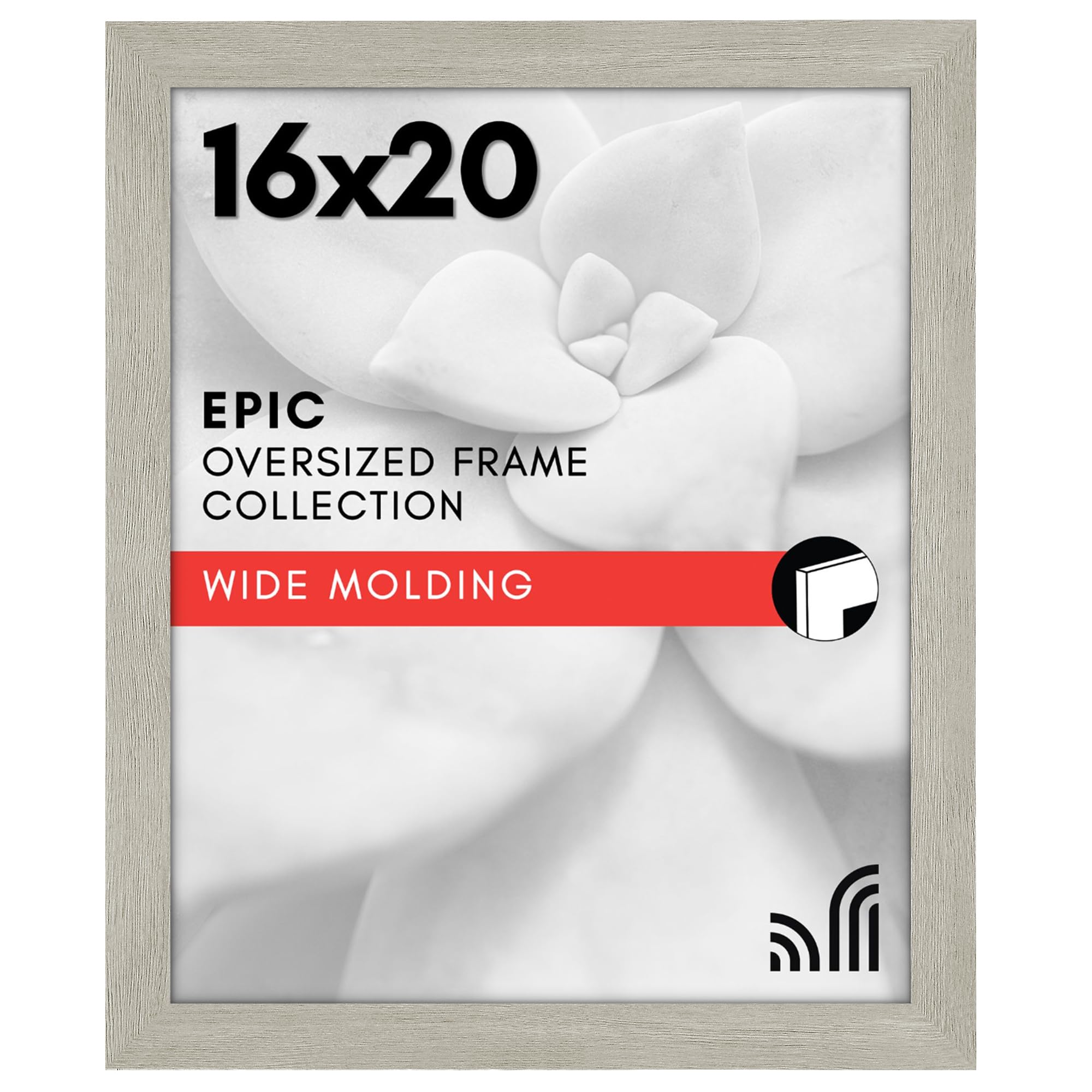 Americanflat 16x20 Poster Frame - Engineered Wood - Grey