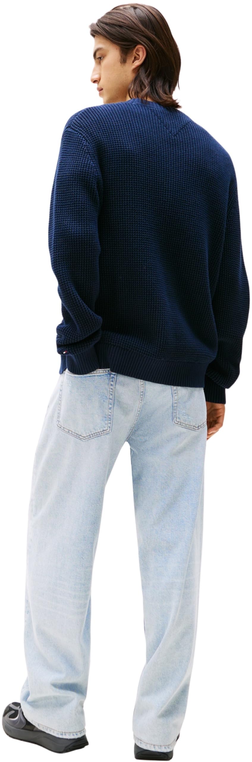 Tommy Jeans Jersey Hombre Script Chunky Jersey de Punto