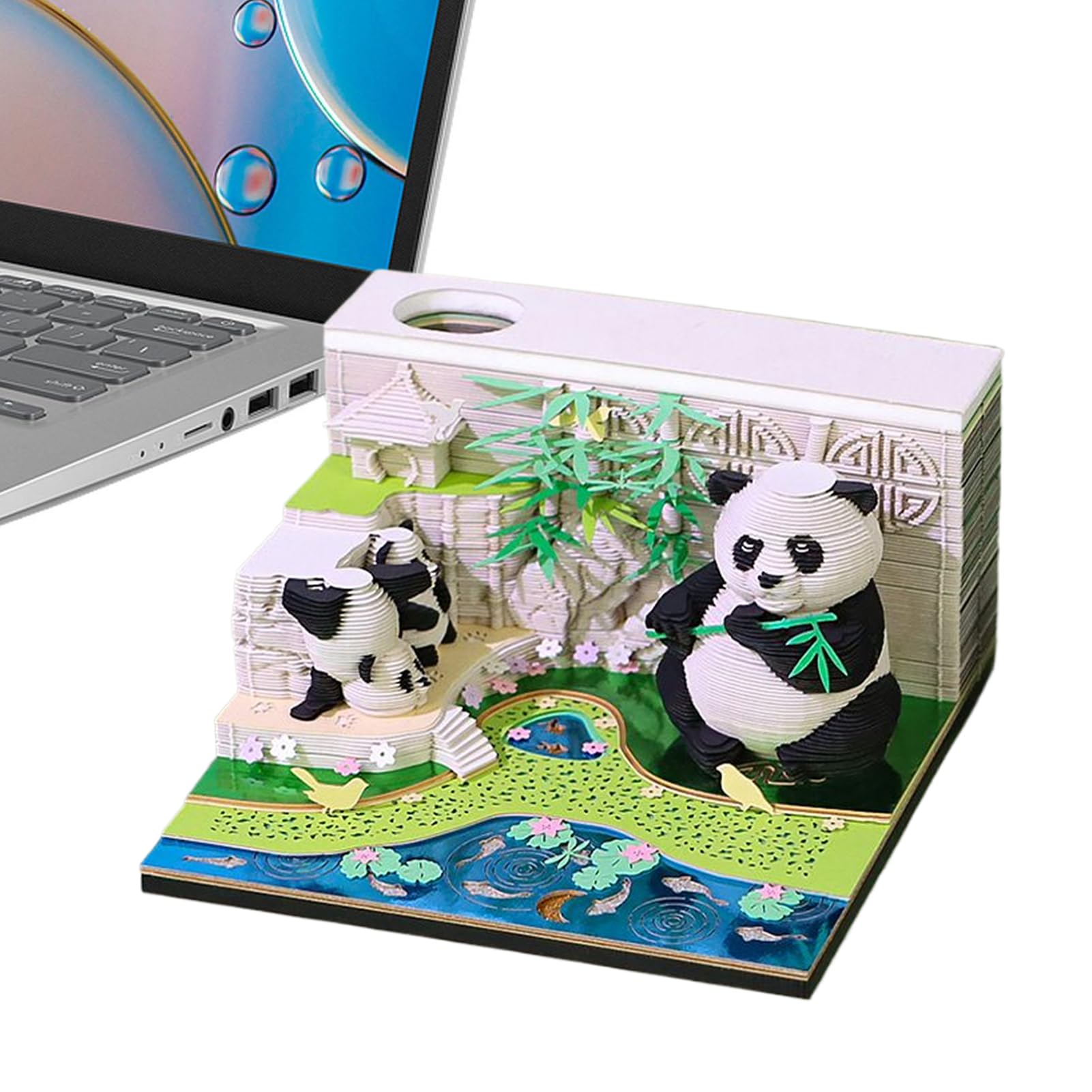 Calendrier 3D 2026 bloc de notes d'art cadeau idéal papier sculpté - 8