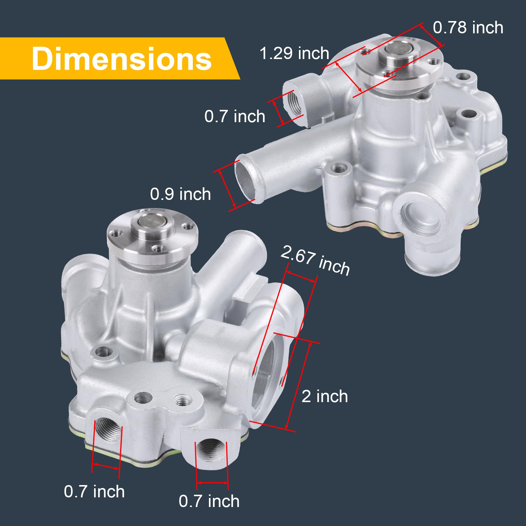 Amazon.com: 13-2269 Water Pump TK270 TK370 TK374 Replacement for