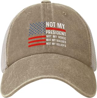 That-Felon is Not My President Hat Baseball Cap Mesh Trucker Hats for Men Women