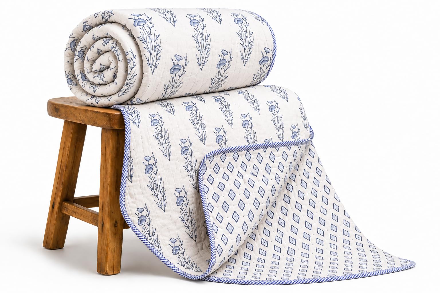 Loomweft Lightweight Dohar 100% Cotton Reversible | 90x100 inches, All Season Use, Machine Washable, Gift Ready Packaging, AC Room Compatible, Breathable Fabric, Hypoallergenic