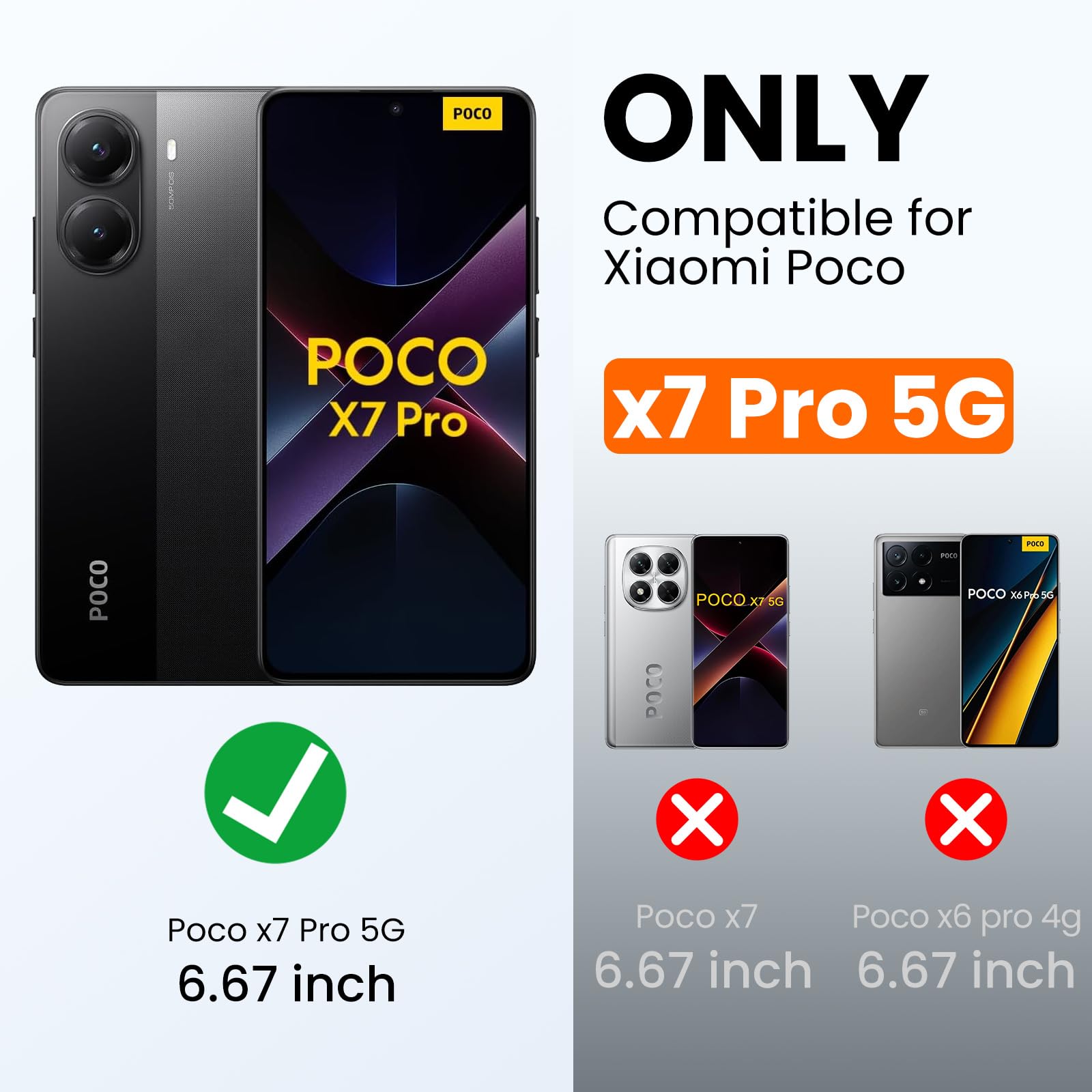 Nillkin Handyhülle Für Xiaomi Poco X7 Pro - Stoßfest Mit Schiebe-Kameraabdeckung, Schwarz
