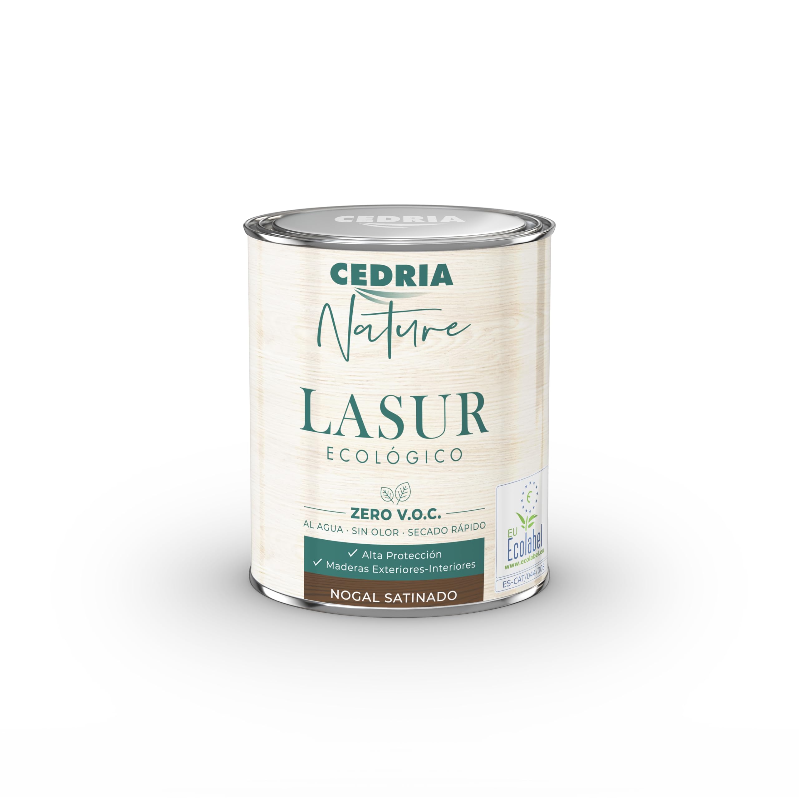 Lasur ecológico Cedria nogal protector que evita el lijado en madera