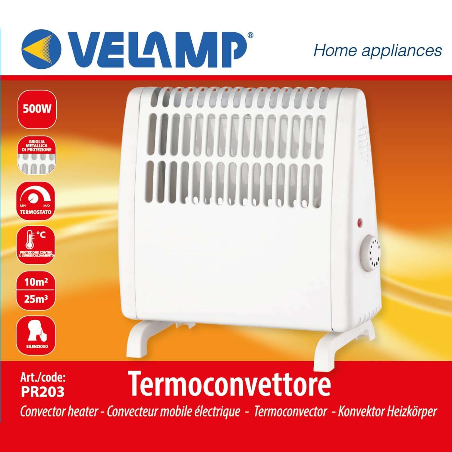 Mobile Convector Electric Heater 500 W