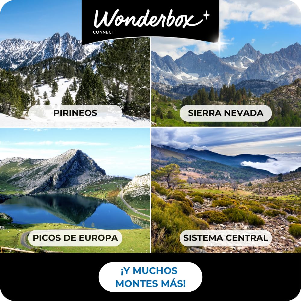 WONDERBOX – Cofre Regalo Escapada a la montaña - De 1 a 2 Noches para 2 Personas - Escapada para Parejas - Regalar experiencias - Hoteles para desconectar y conectar con la Naturaleza