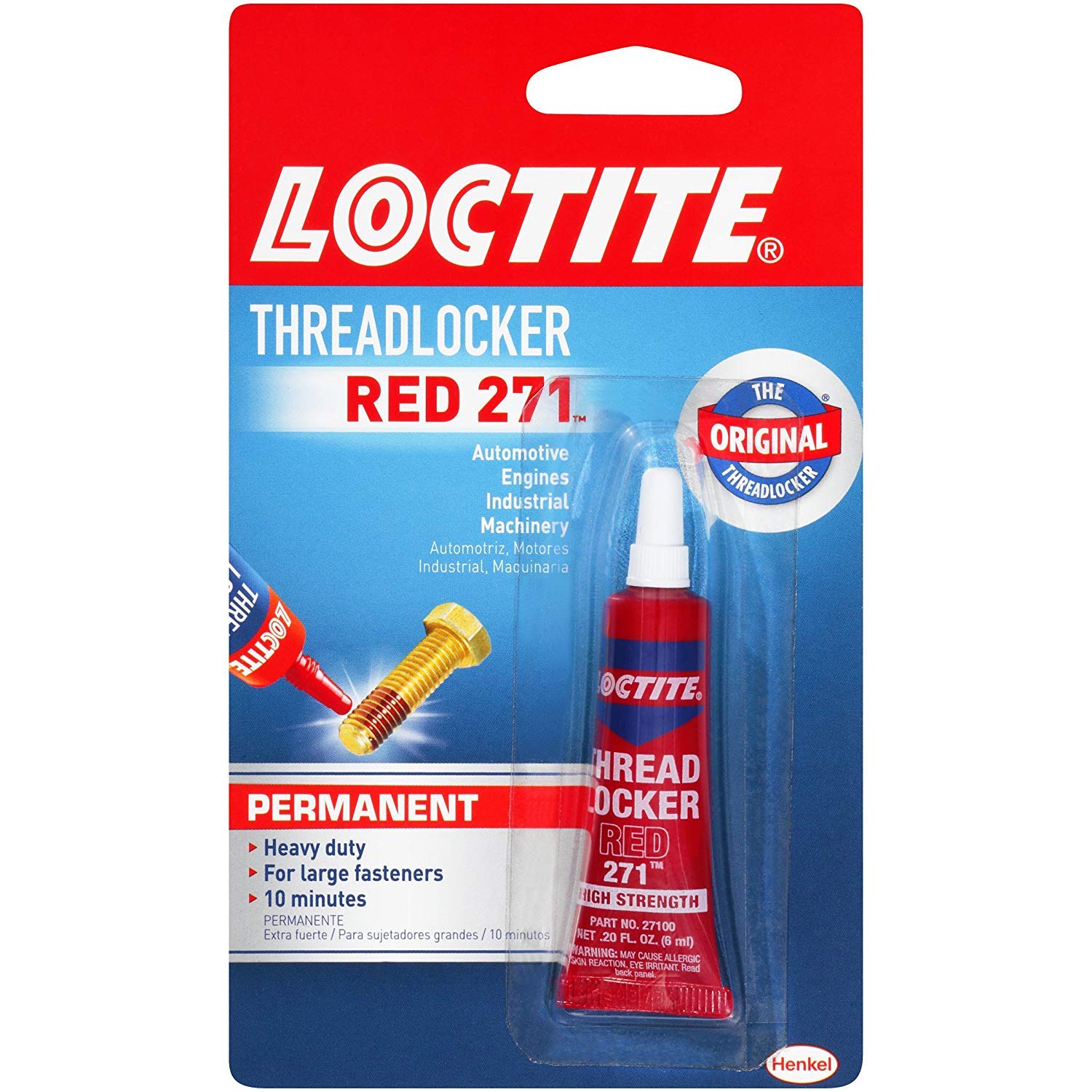♡hr♡ Amazon.com: Loctite 209741 Threadlocker Red 271, 0.2 Ounce - 6