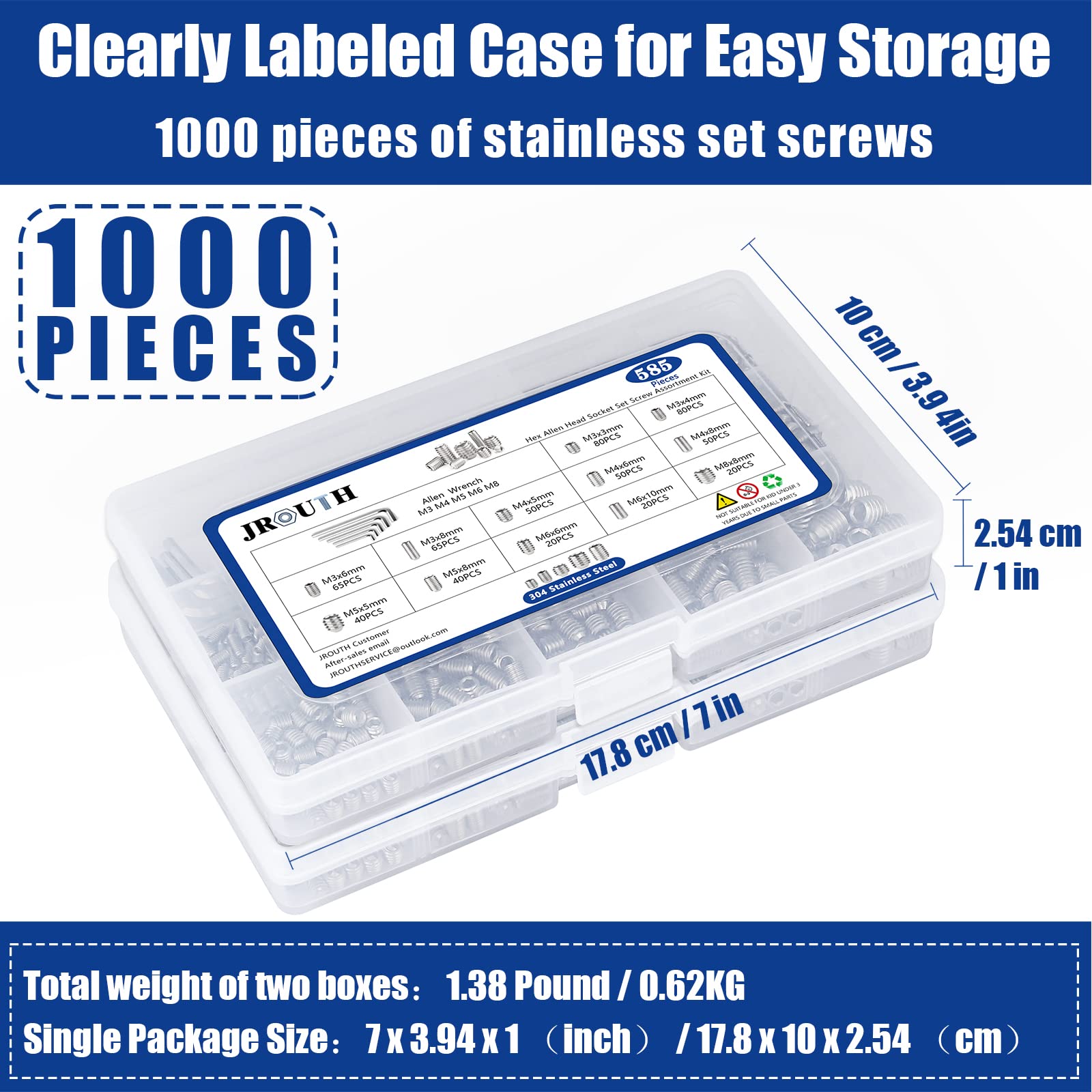 Bullone A Brugola 18-8 Viti A Testa Bottone Con Innesto Esagonale 5/16-18 - Acciaio Inox 18-8, Filettatura In Pollici Viti Socket Cap Fastenere - Foto 11