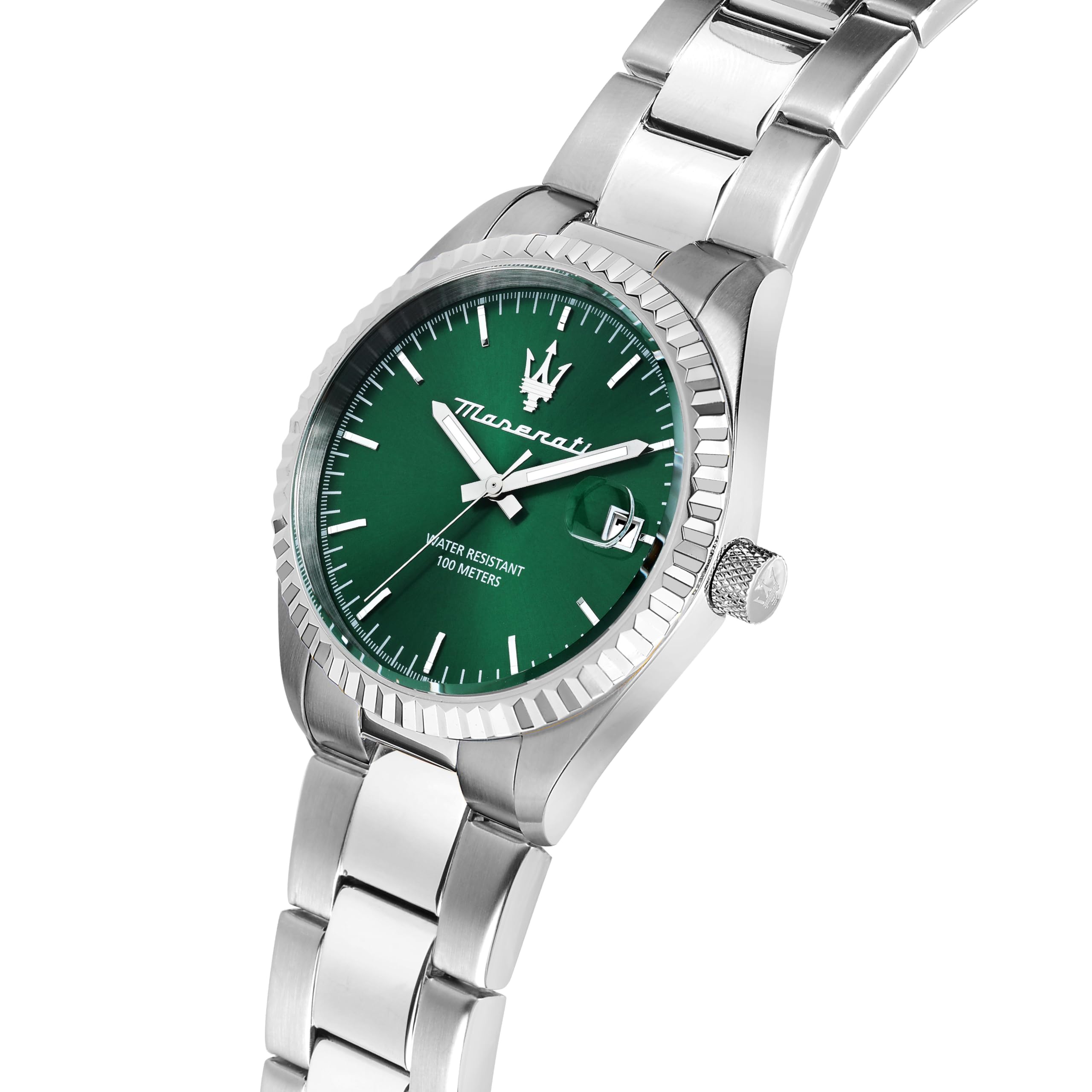 MASERATI Orologio Uomo, Tempo, Data, Analogico, 43mm, Collezione COMPETIZIONE, Regalo Fidanzato, Marito, Uomo