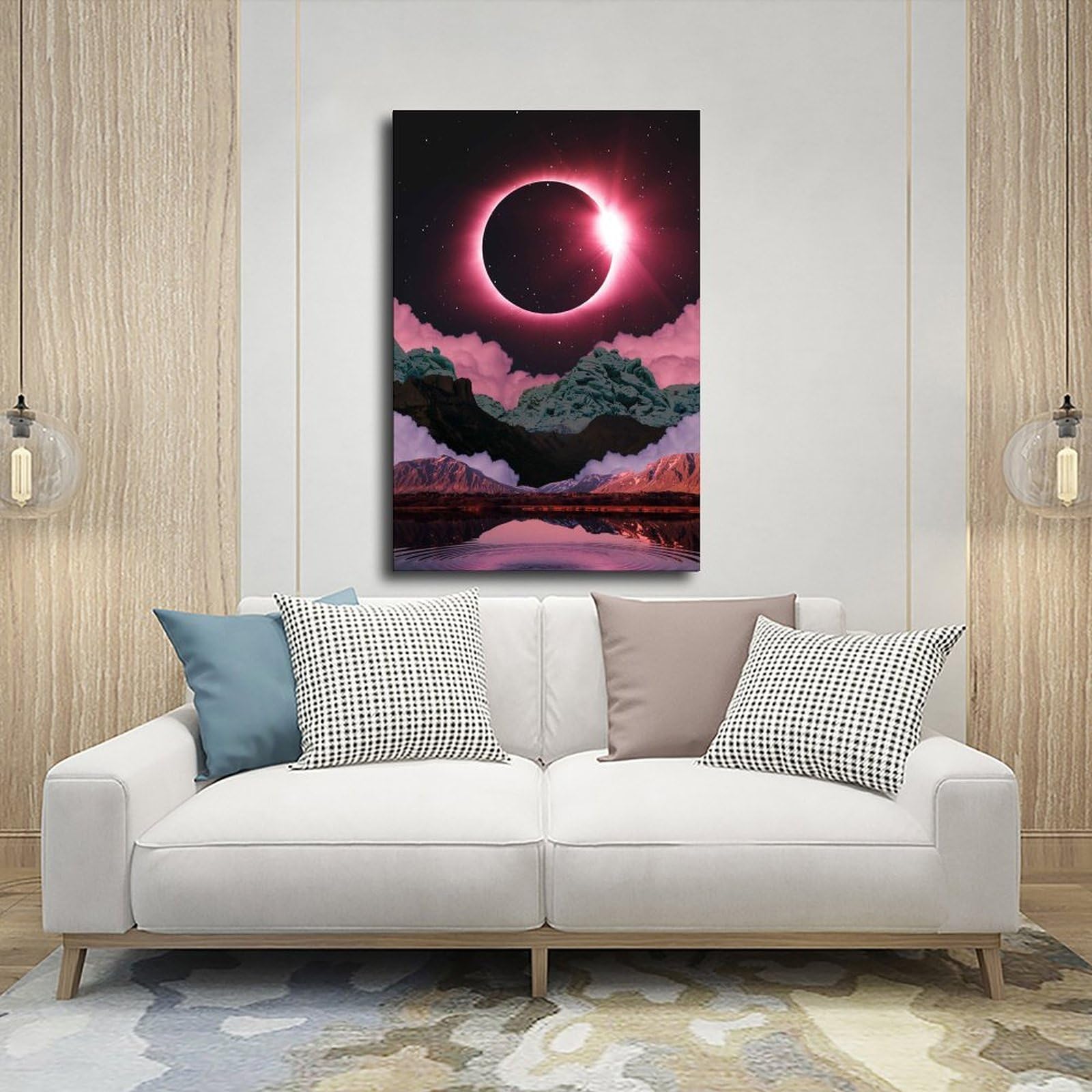 Surreal Mountain Art Print Poster su tela per dormitorio decorazione regalo