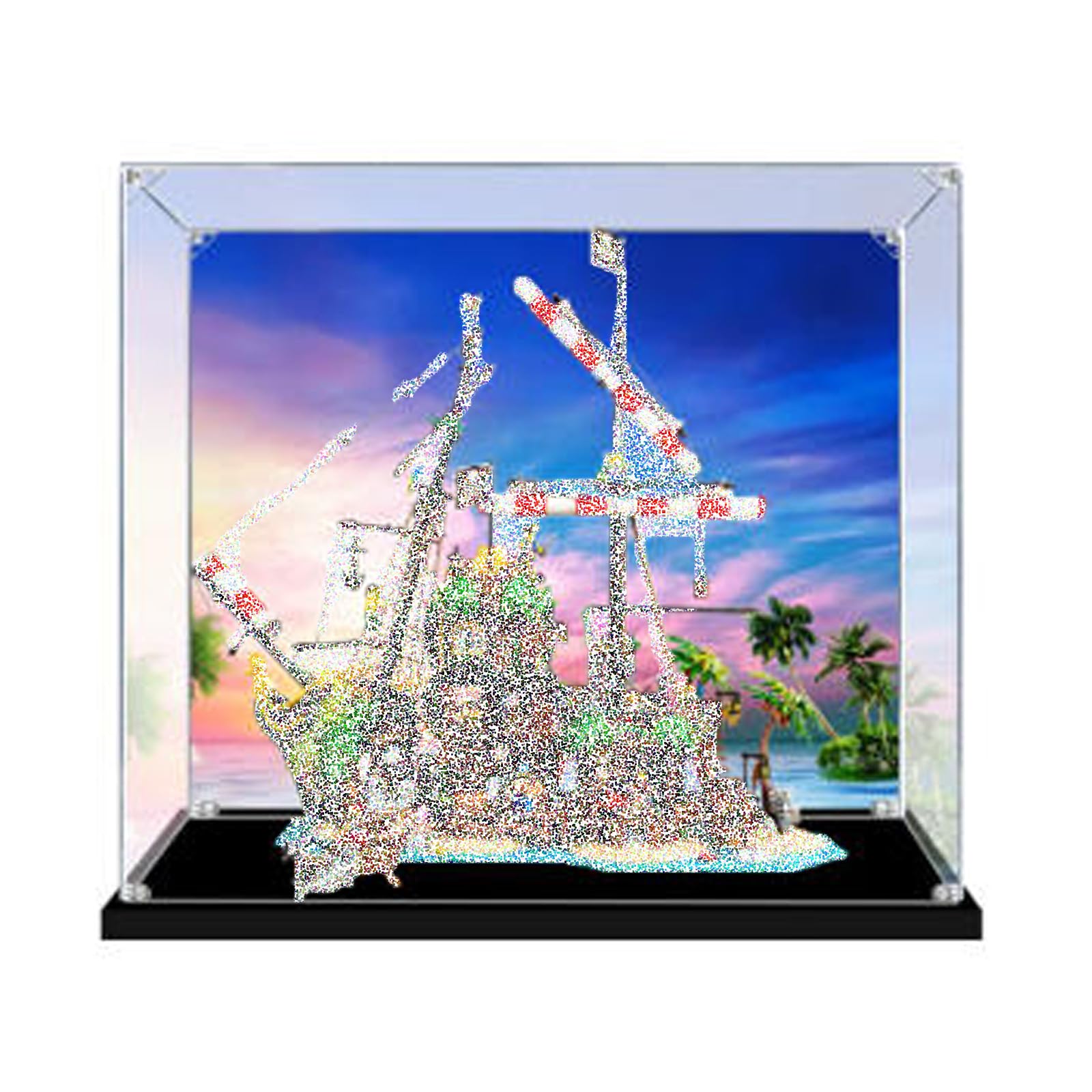 Acrylic Display Case for Lego 21322 Pirate Shipwreck,Box Only (Background)