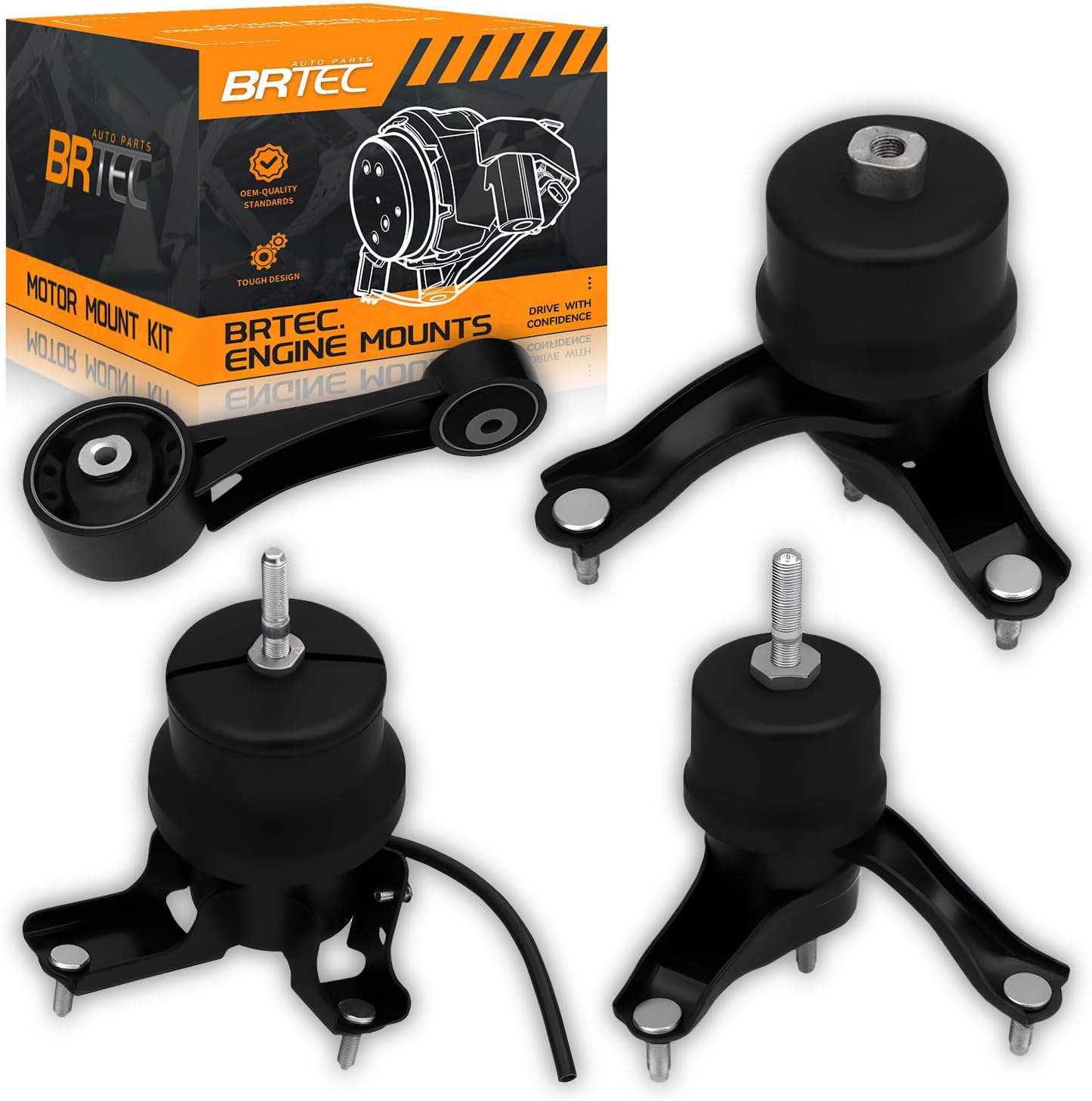 AWD & FWD Engine Motor Mount Transmission Mount Hydraulic Vacuum pin and Torque Strut Mount Set for Toyota Sienna 3.5L V6 2011 2012 2013 2014 Replace# A4288, A42017HY, A62045, A62036