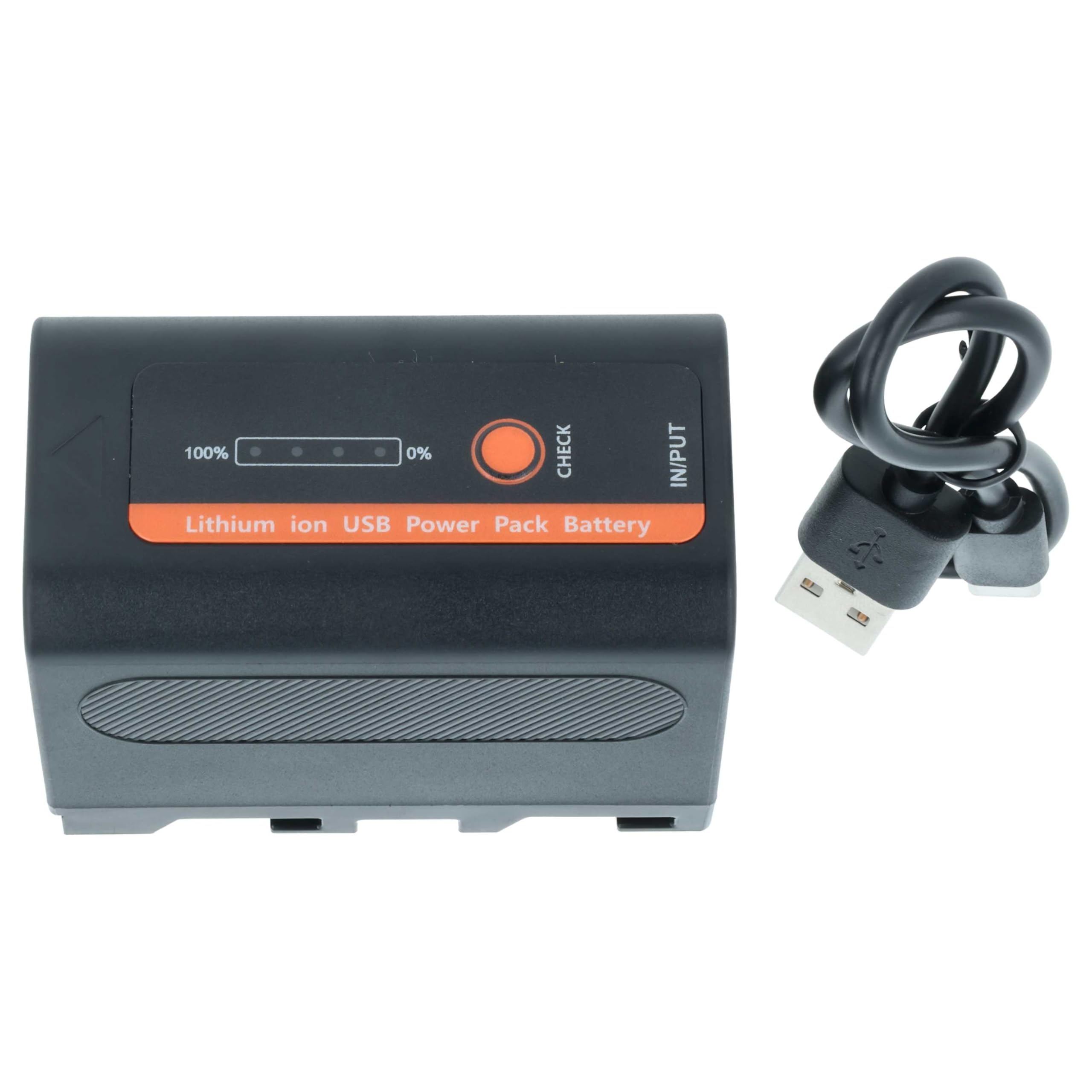 vhbw 2 x akumulator kompatybilny z aparatem Atomos Ninja 10-bit DTE Field Recorder (4000 mAh, 7,4 V, litowo-jonowy)
