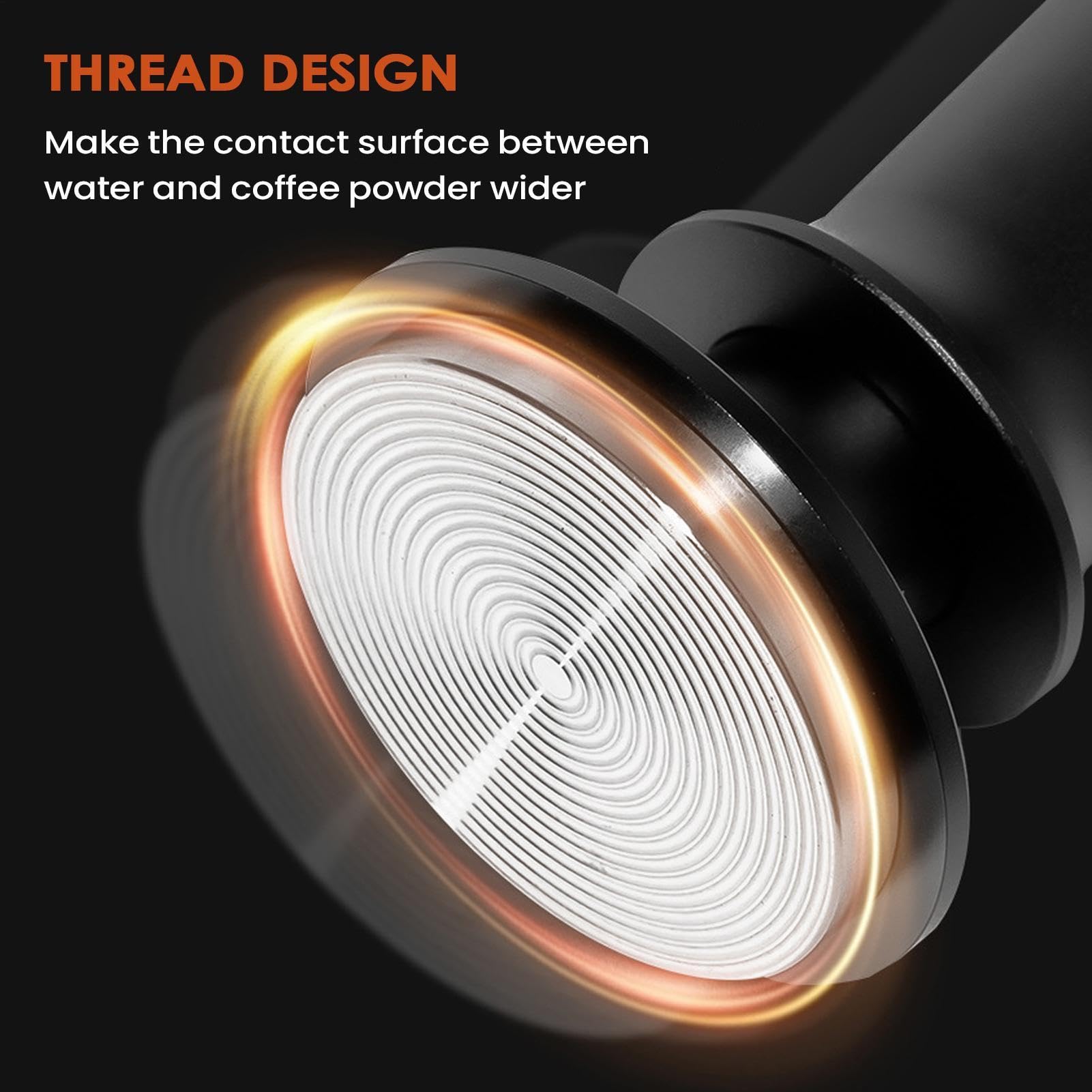 Pressino per espresso, 53 mm, strumento per spremere caffè in polvere