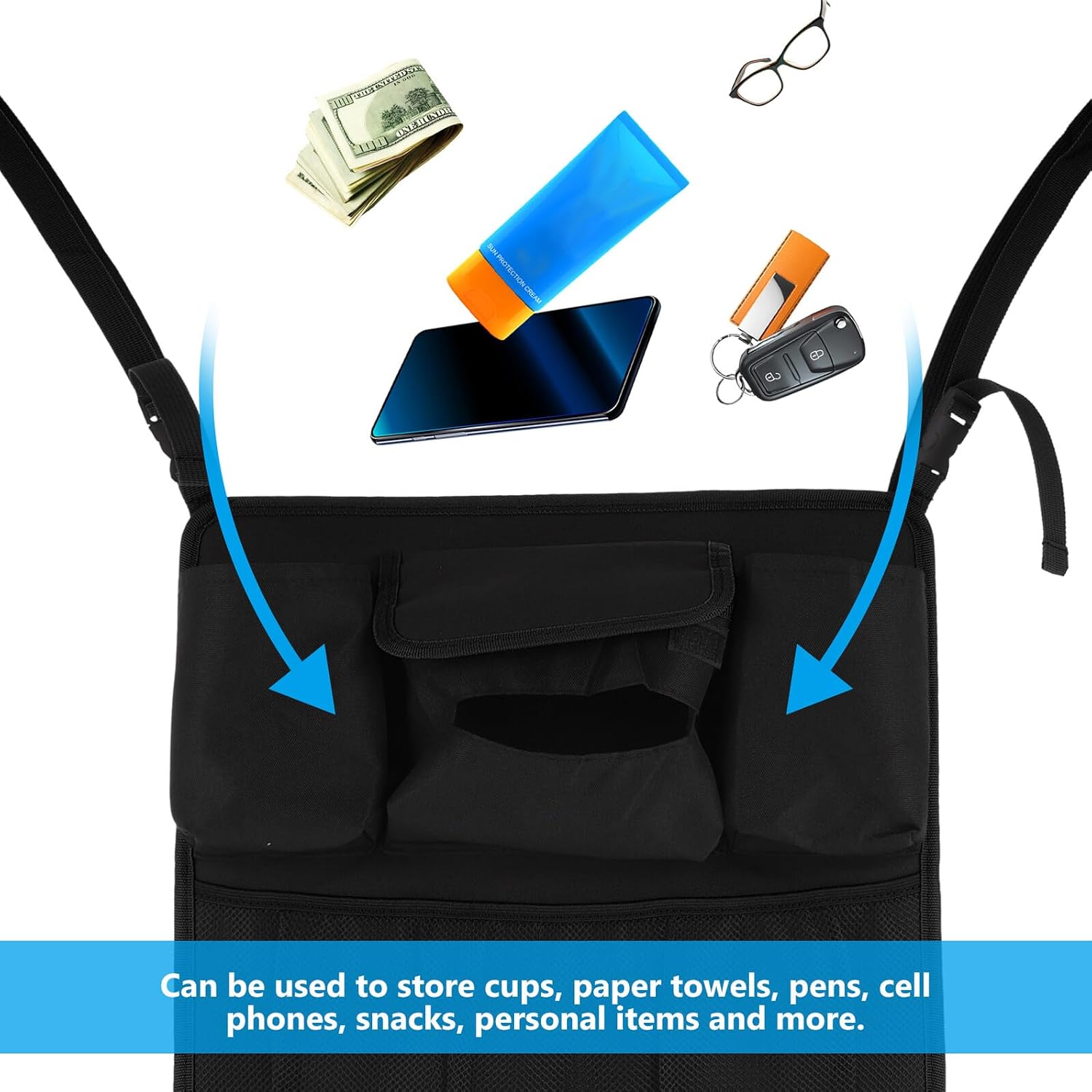 Xmas Car Seat Storage Separation Net Bag for Kids Toys Travel image 3