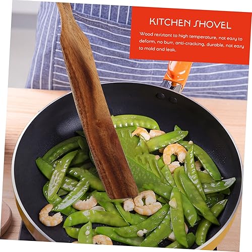 Miniatura 9 de 3 unids estilo europeo mango largo pala de madera Spurtles de bambú Spurtles cocina herramientas de cocina utensilios de madera volteador de huevos