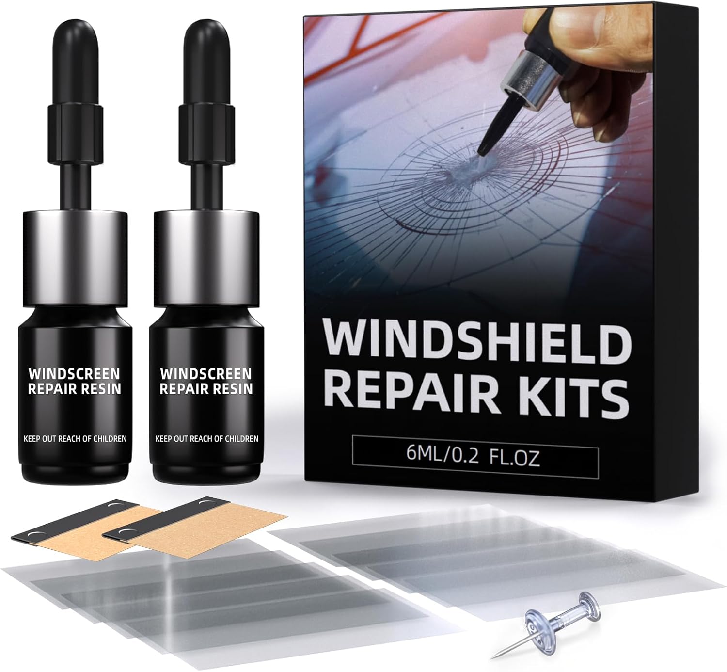 Windshield Crack Repair Kit (drakgray) Thumbnail