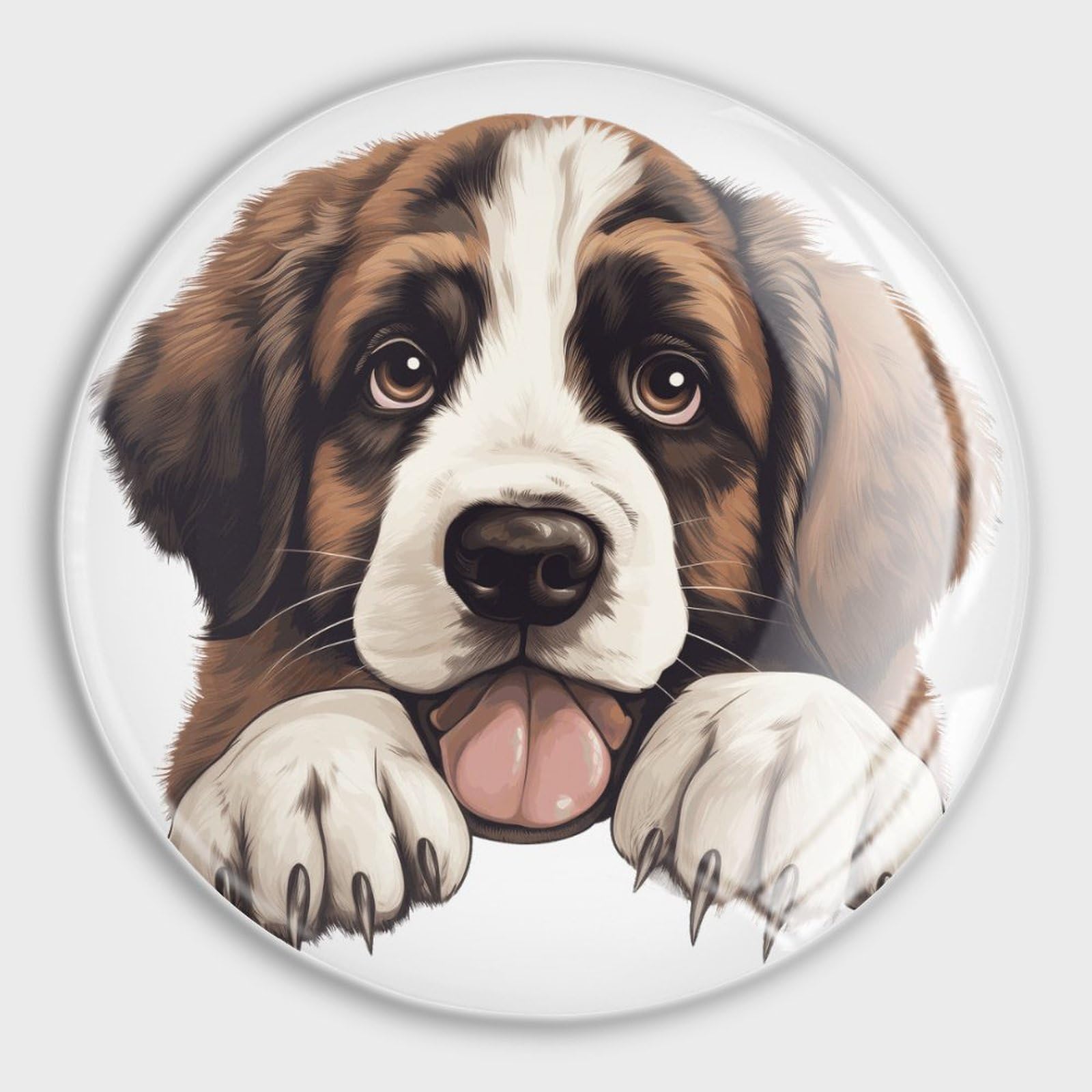 Aimants de cuisine St Bernard pour décorer le frigo et le tableau blanc