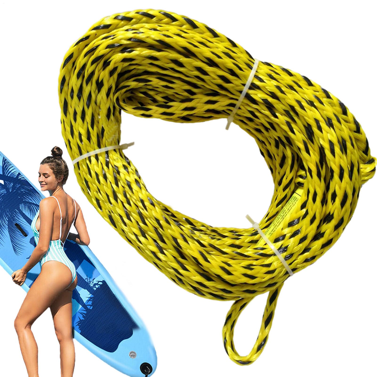 Corda per Sci Nautico | Cavo Galleggiante Ad Alta Resistenza,Cinture Per Nuoto Per Lago Fiume Sci Nautico Kayak E Snorkeling