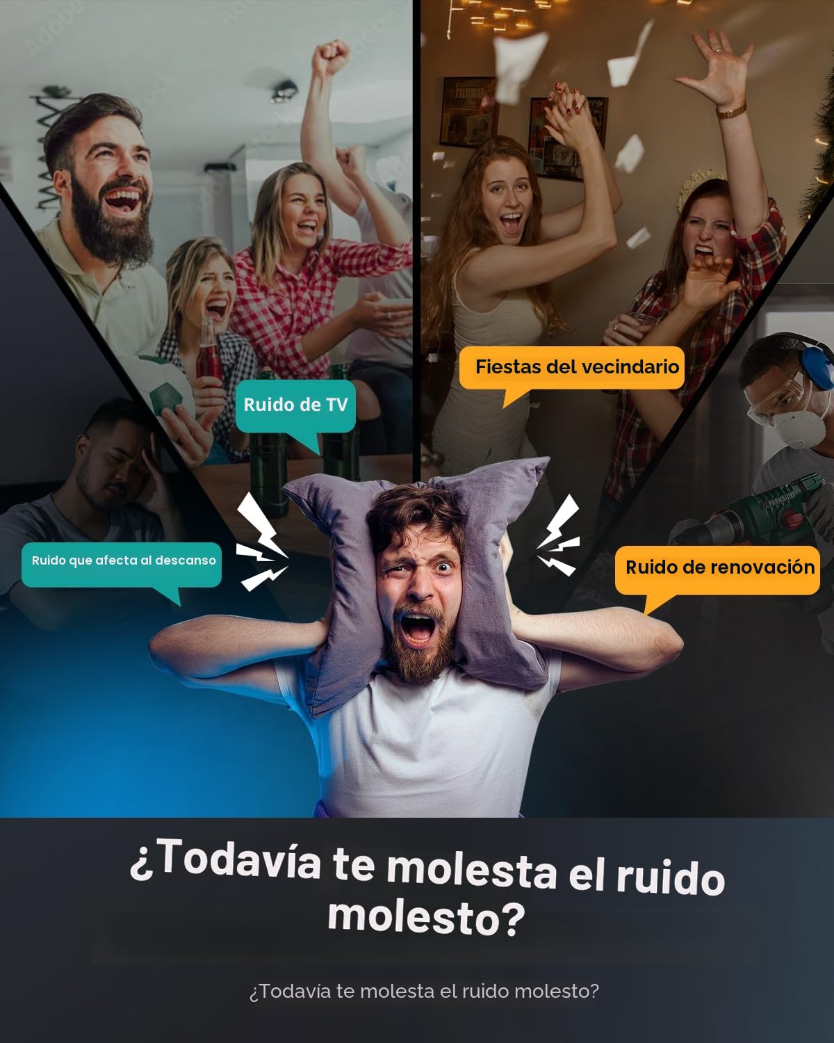 Paneles acústicos Hexagon autoadhesivos 18 piezas de espuma acústica, insonorización de alta densidad, protección acústica para decoración de pared y tratamiento acústico, paneles de insonorización