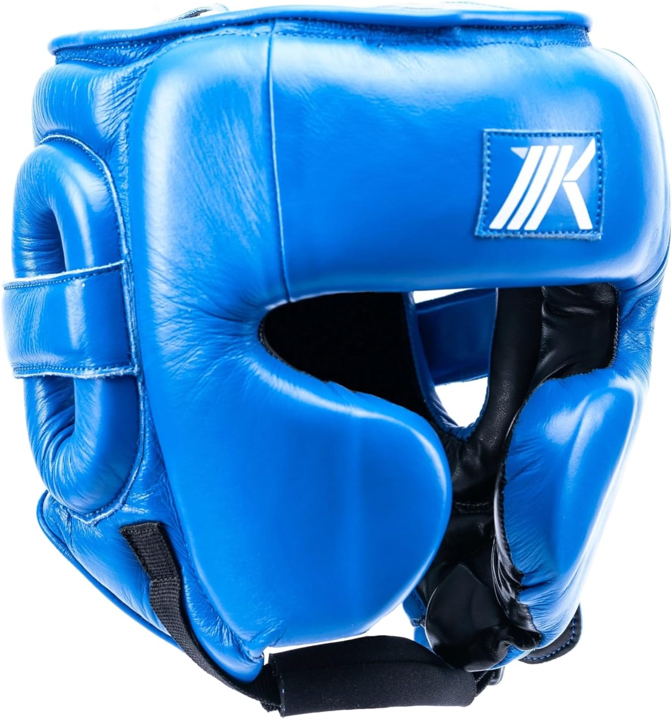 MK1 Select Open Face Boxing Headgear | Premium Leather Sparring Head Guard | Great Visibility, Protection, Comfort & Adjustable Fit | Fit for Men & Women