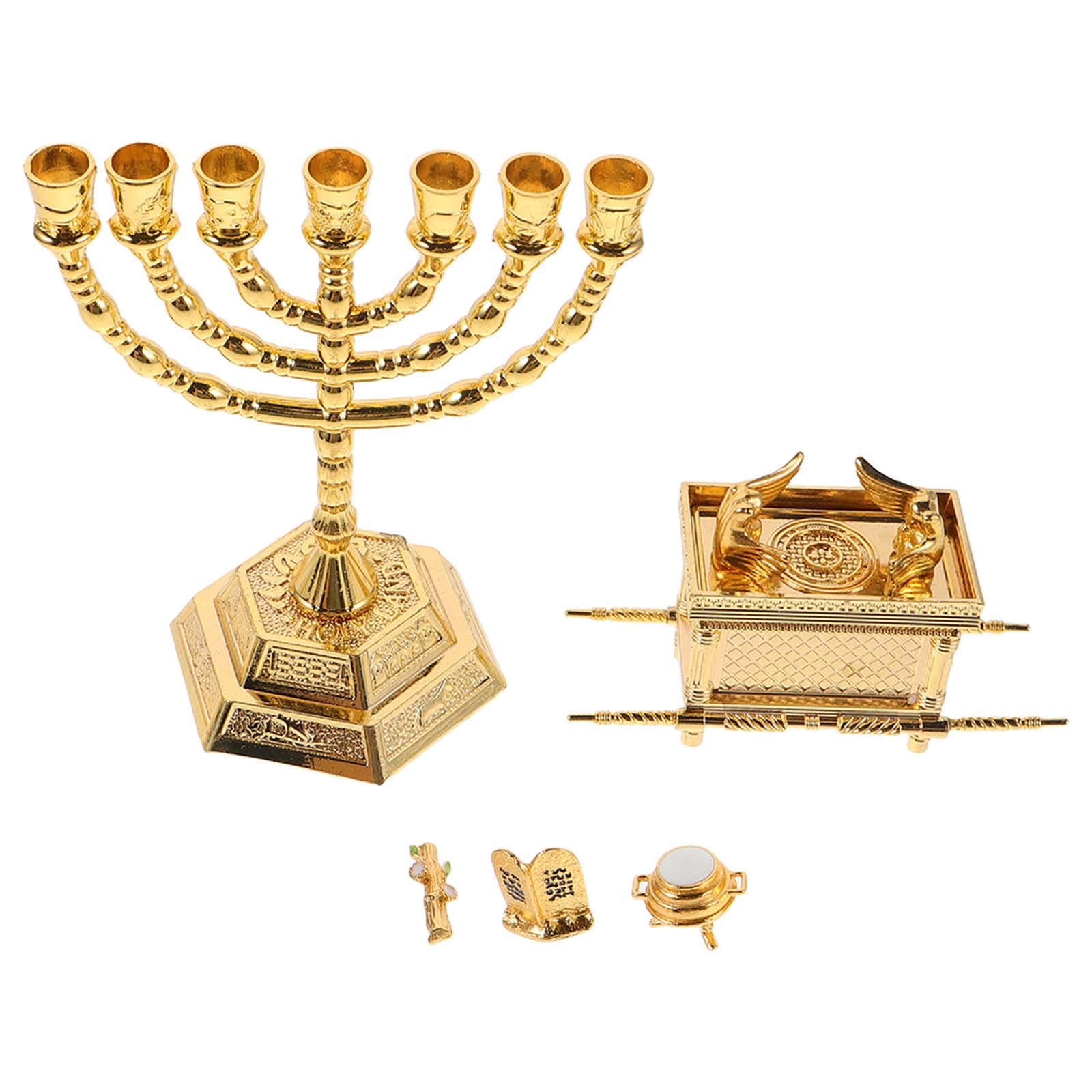 Chandeliers Vintage Figurine Religieuse D'alliance de Zinc Salle de Culte