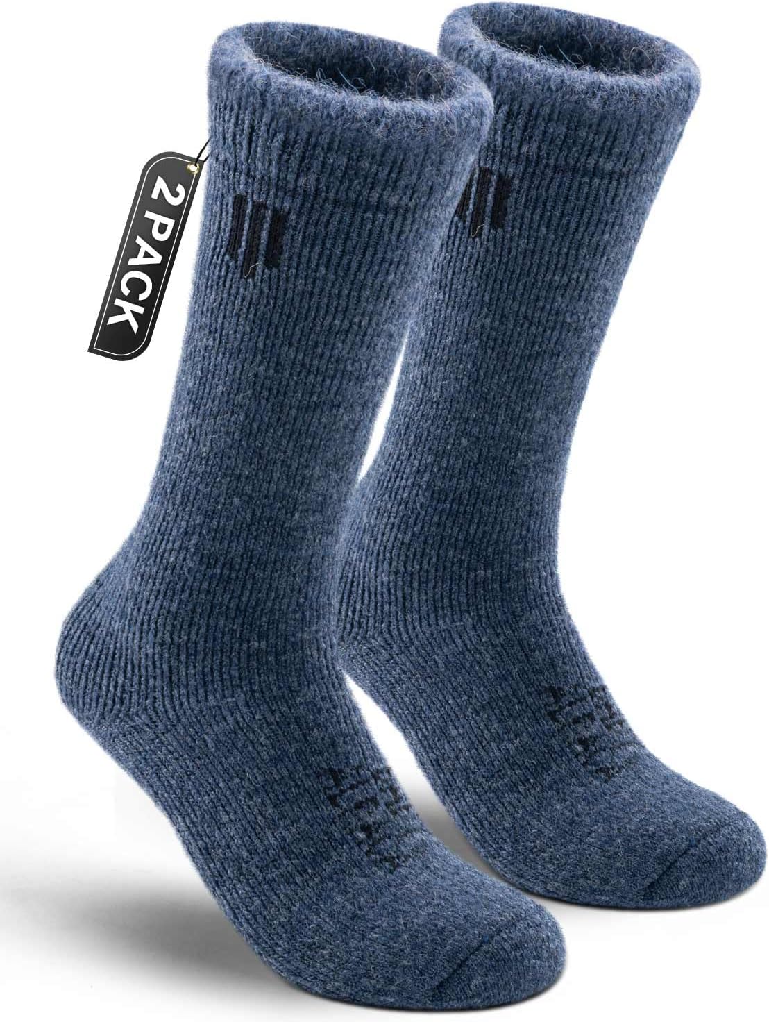 Juclise Alpaca Wool Heavyweight Thermal Boot Socks Hunting Hiking Working Thick Cold Weather Cushioned