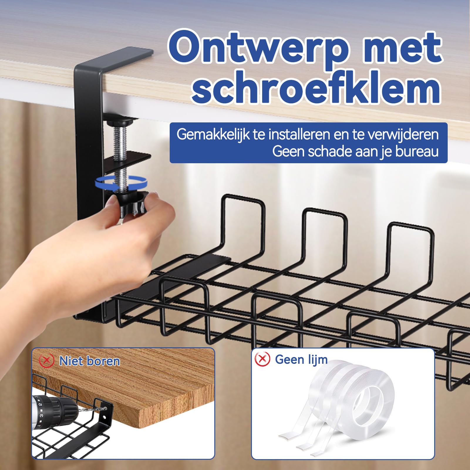 Kabelmanagement voor jouw bureau - Moonen Kantoormeubelen