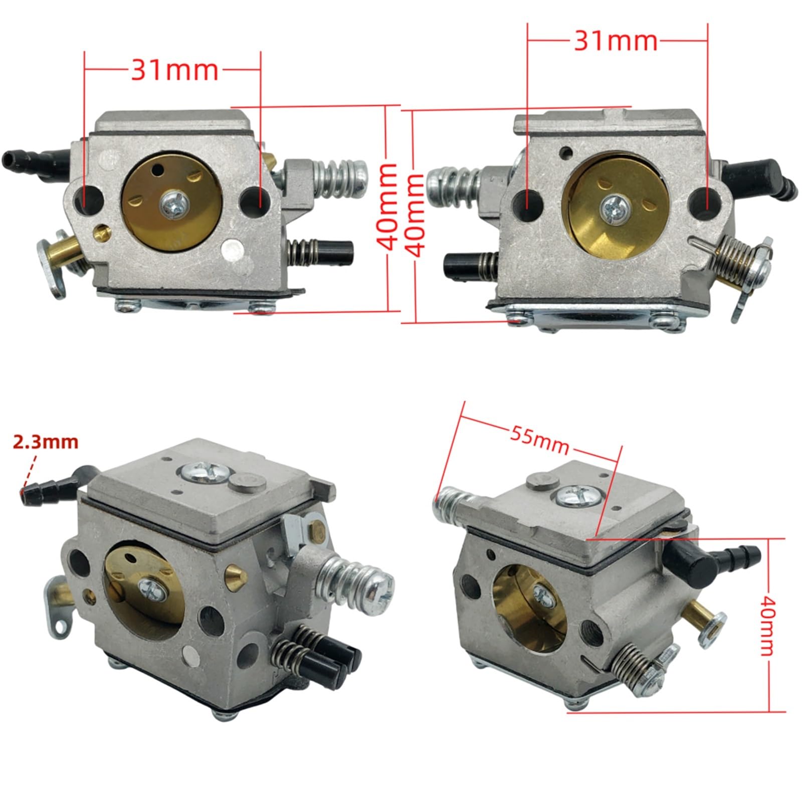Carburador moto Piezas vulnerables del carburador de la motosierra 6200, accesorios para sierras forestales, herramientas jardinería 909-044