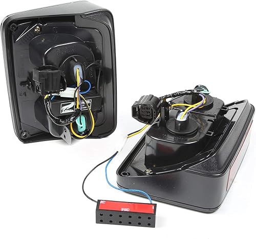 Miniatura 2 de Rugged Ridge - Kit de luces traseras, LED, humo  12403.88  Compatible con Jeep Wrangler JK 2007-2018
