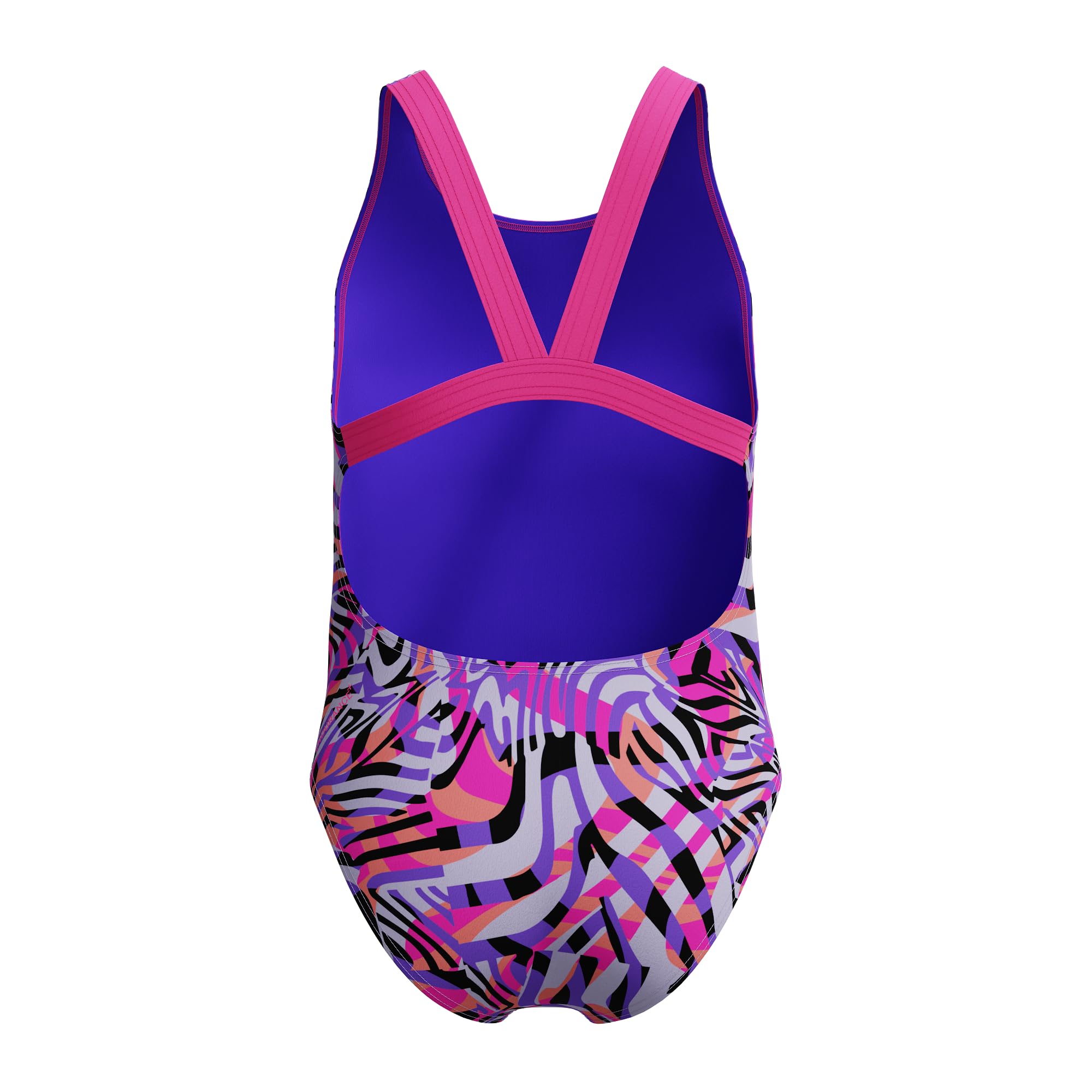 Speedo Maillot de bain à dos nageur numérique pour fille Rose