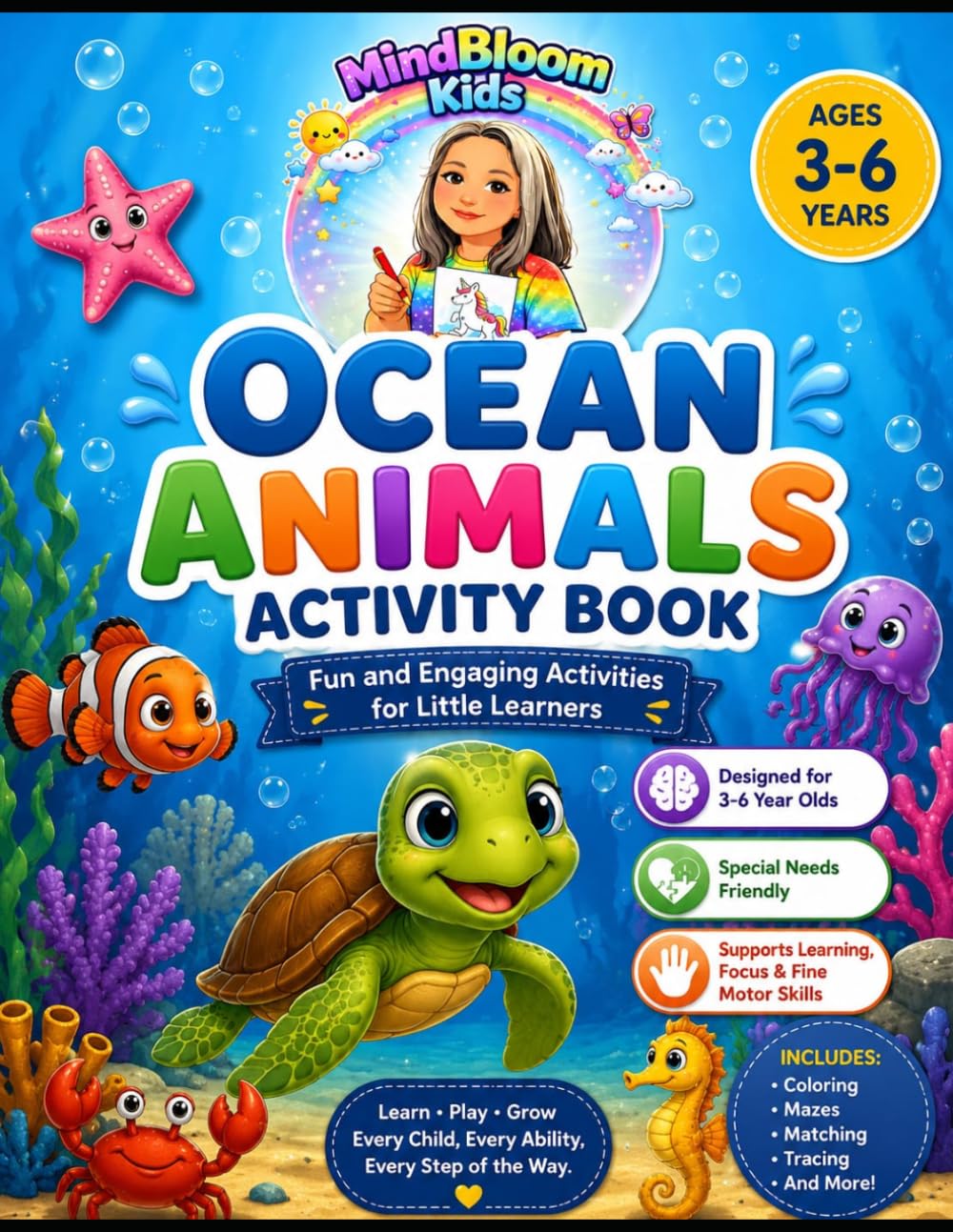 OCEAN ANIMALS ACTIVITY BOOK