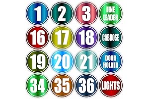 PARTH IMPEX Classroom Line Up Floor Decals - (Pack of 40) 4"...