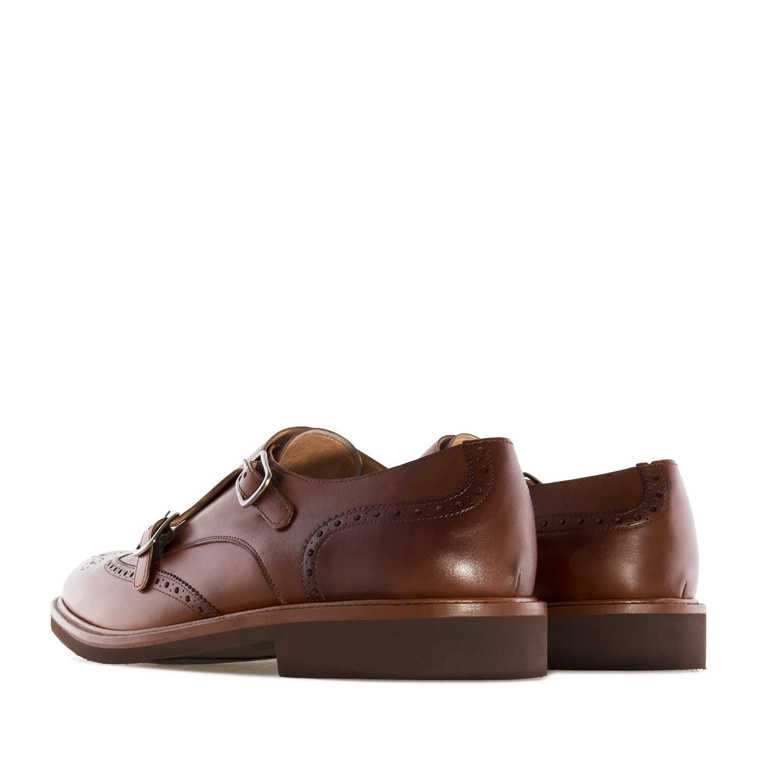 Andrés Machado - Chaussures habillées de style monk pour hommes et jeunes - 21221 - Chaussures habillées en cuir de haute qualité - Fermeture à boucle - Grandes pointures EU 47 à EU 50 - MADE IN SPAIN