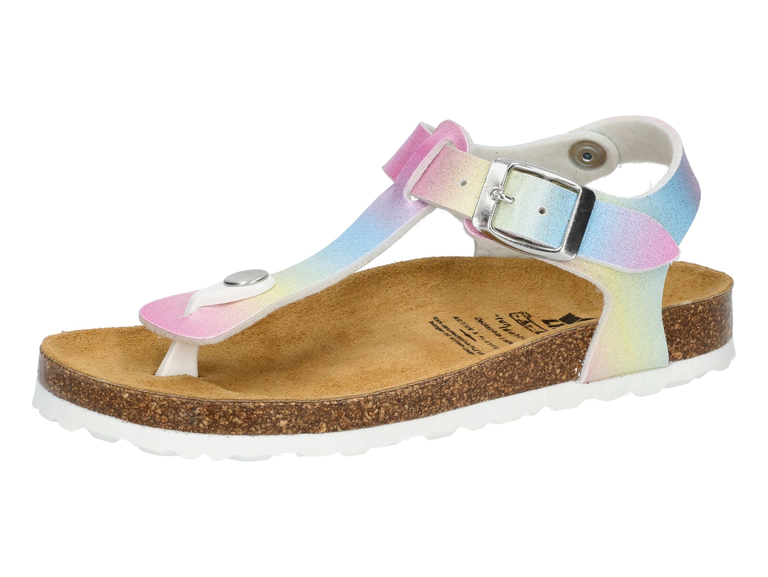 Lico Unisex Kid's Bioline Look Mules, Pink Yellow Turquoise, 11.5 UK Child